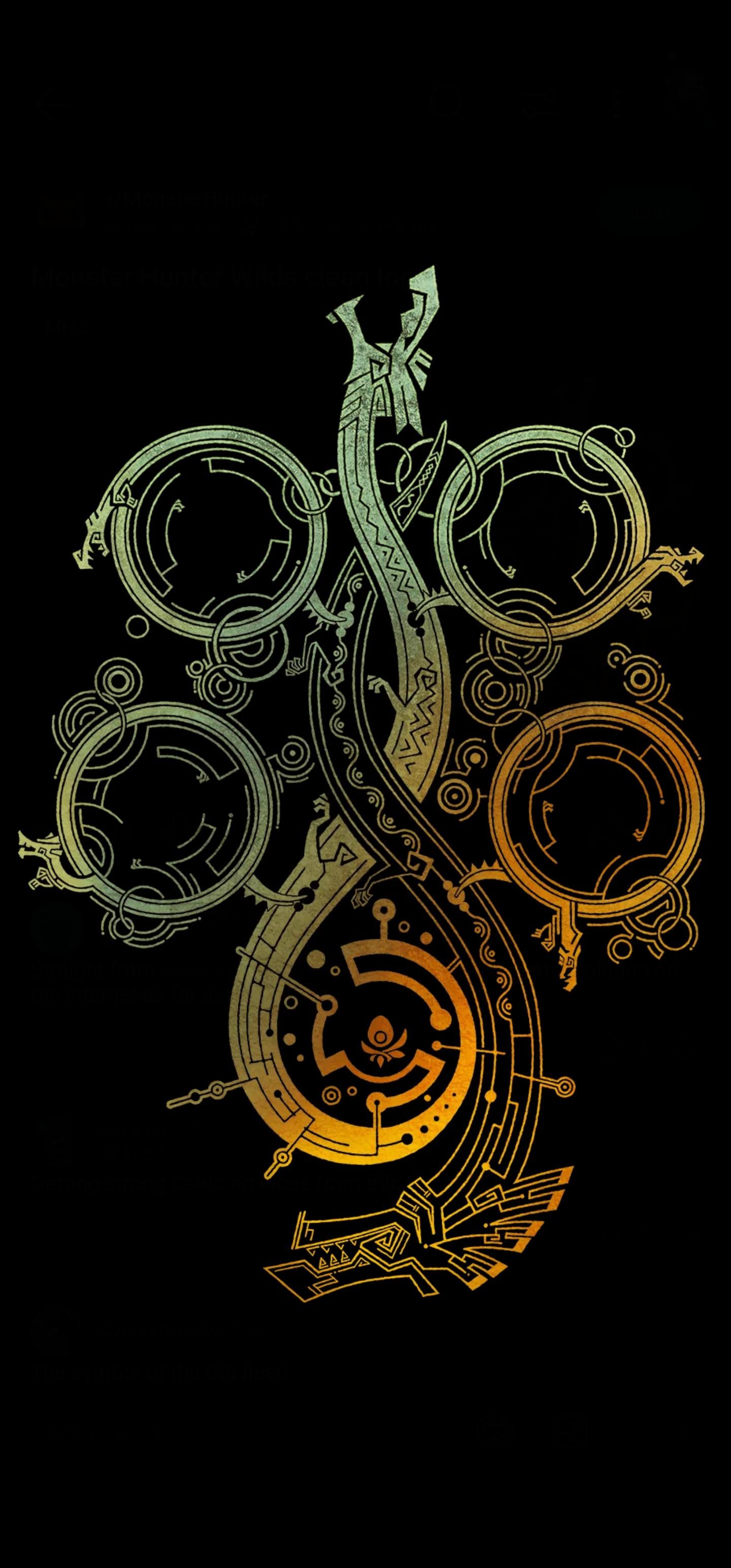 Monster Hunter Wilds clean logo, r