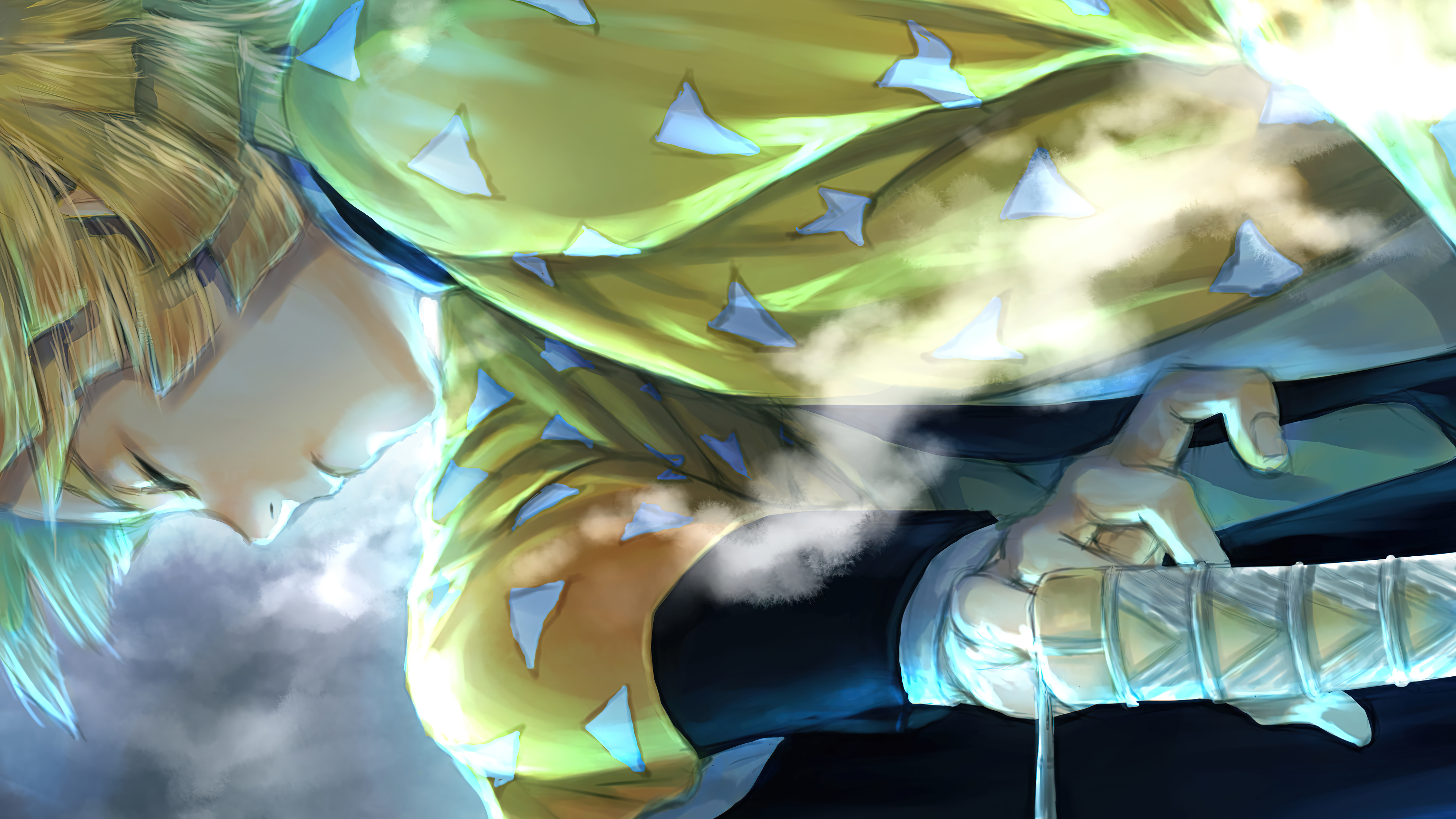 Zenitsu Demon Slayer Wallpaper 4K PC