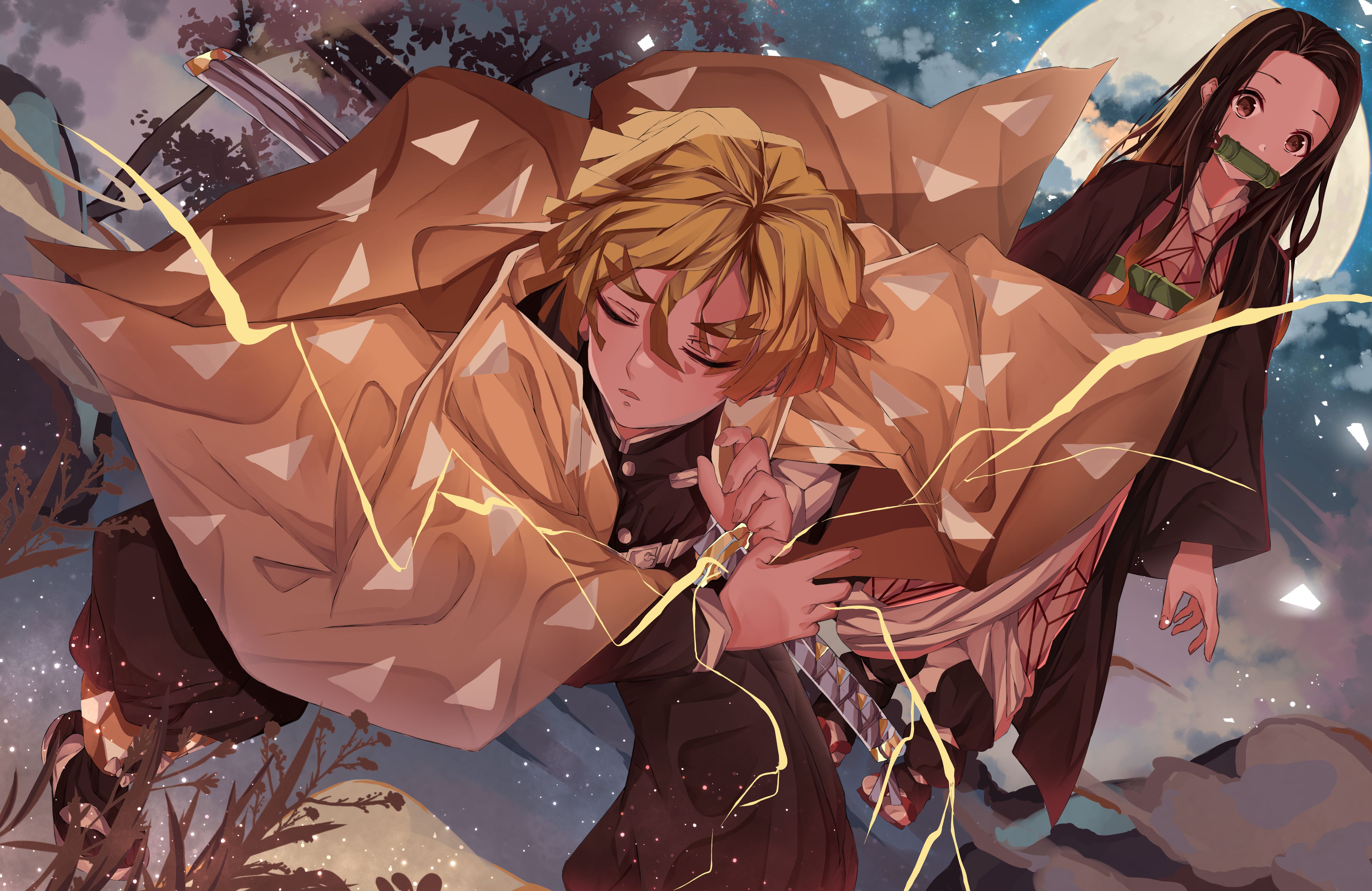 Download Zenitsu Agatsuma wallpaper