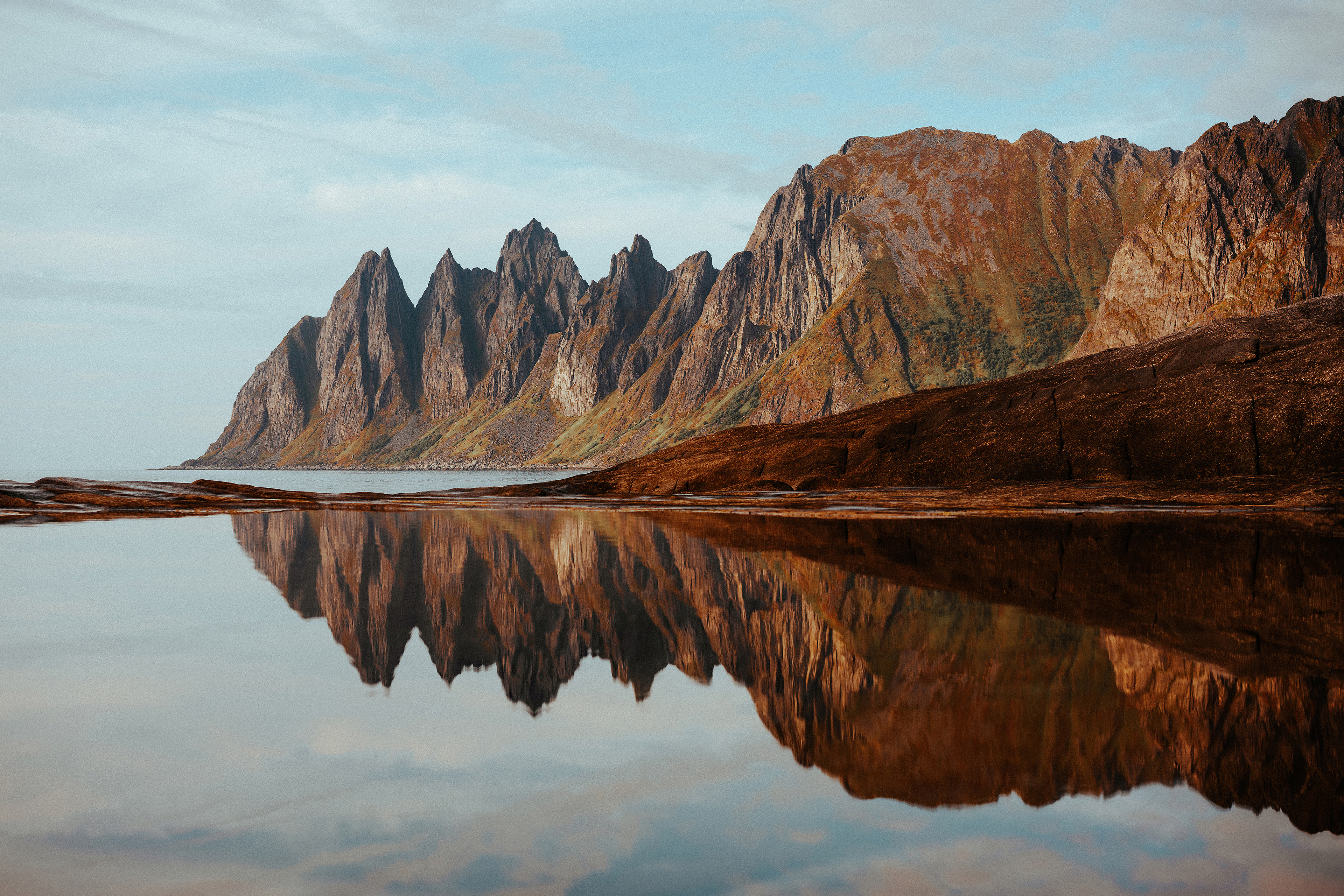 Northern Norway Reflection 4k Wallpaper