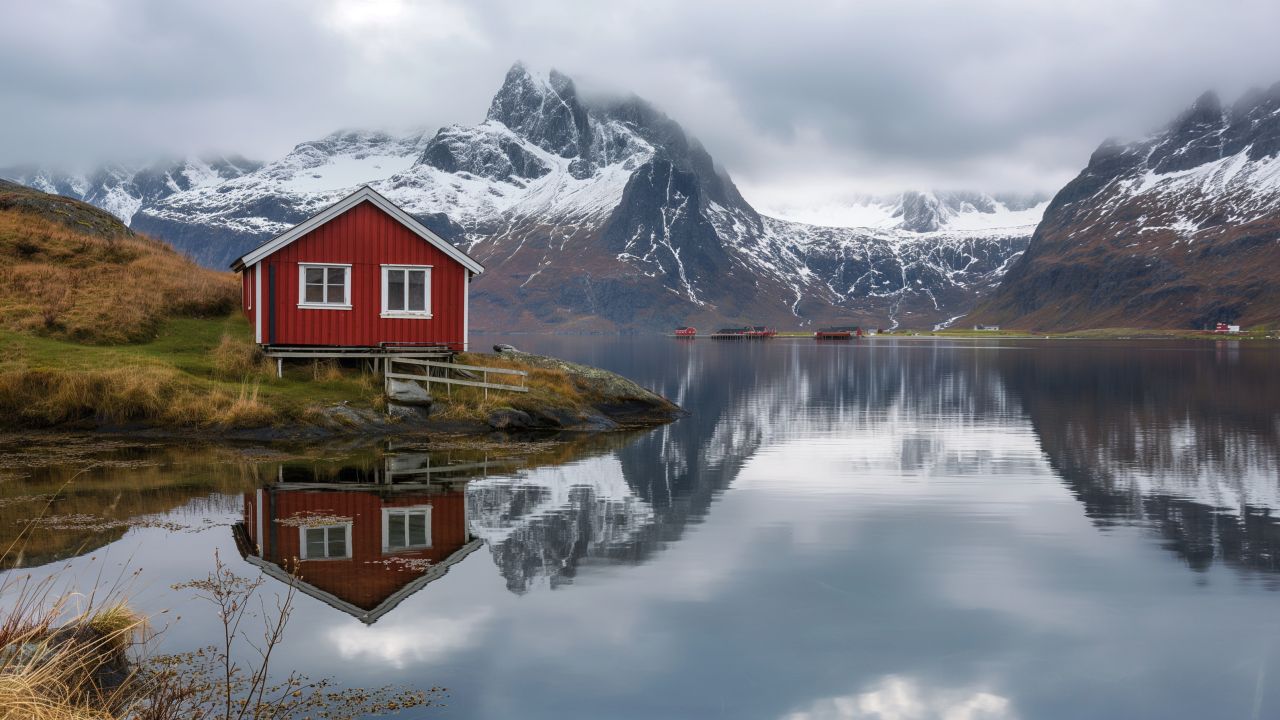 Lofoten Wallpaper, Mountains
