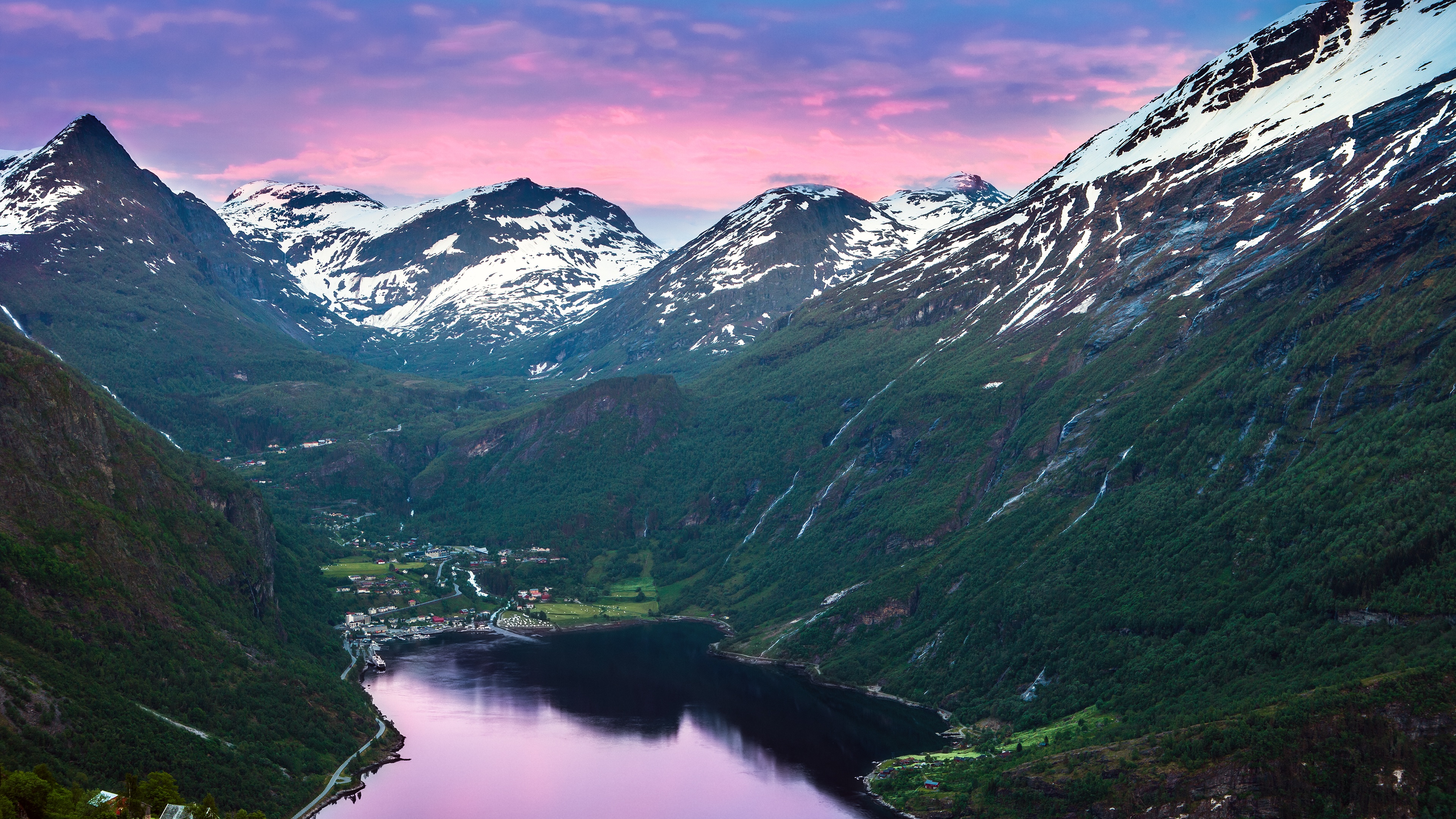 Geiranger Fjord Wallpaper 4K, Norway