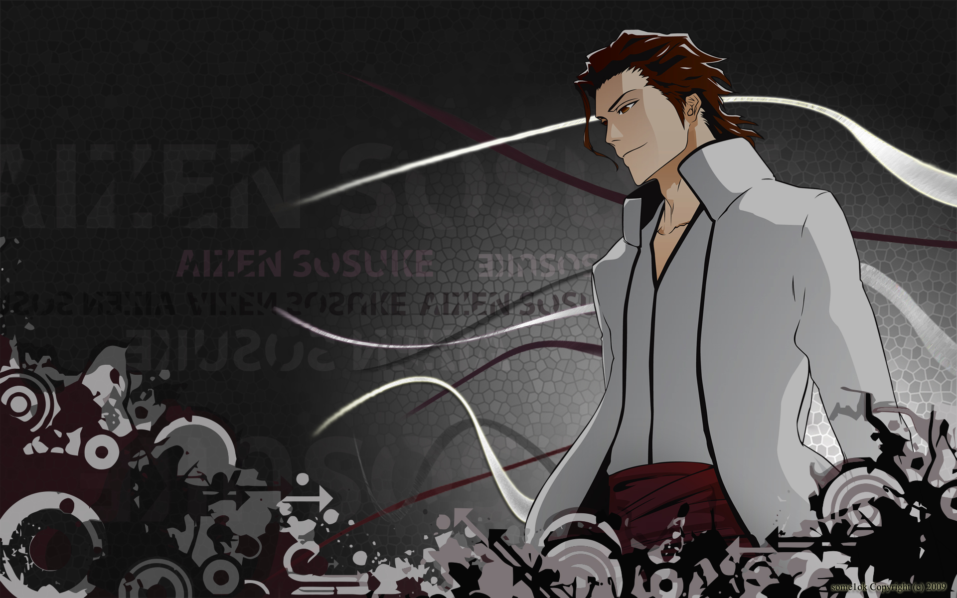 Wallpaper Anime, Aizen, bleach