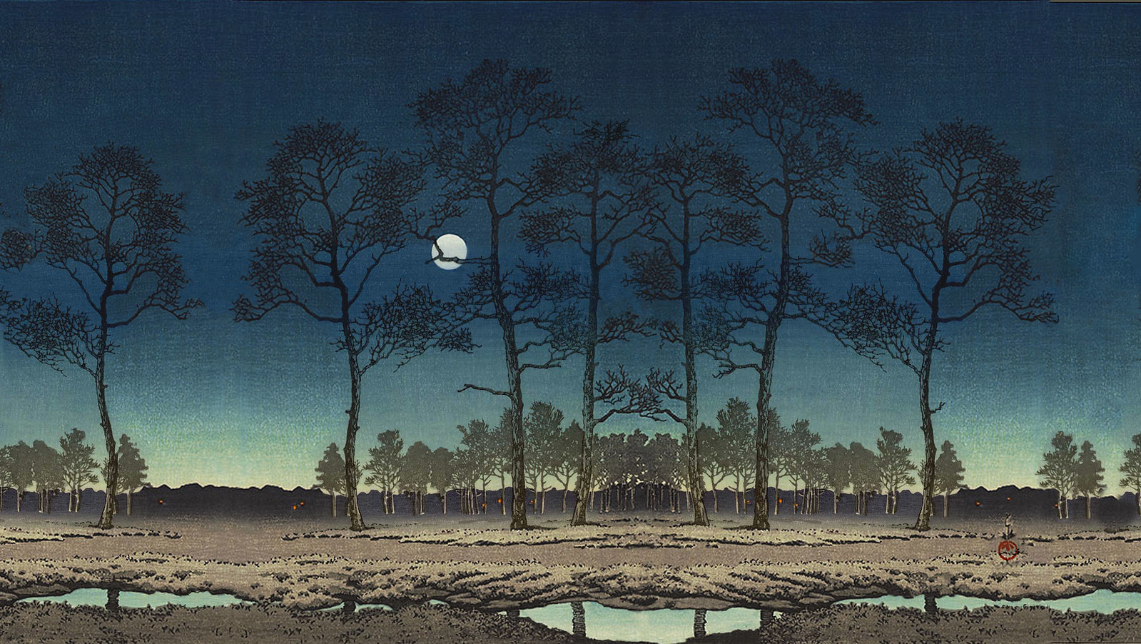 Computer wallpaper) 'Field of Toyama