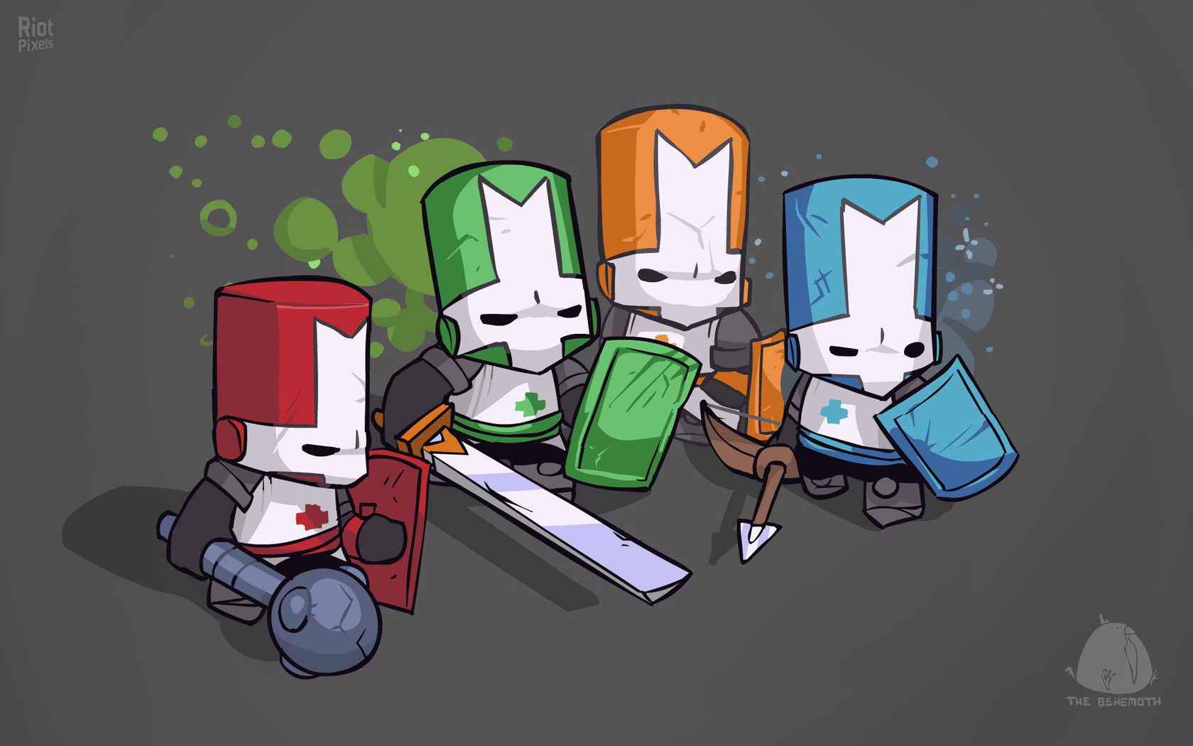 Castle Crashers artworks at Riot