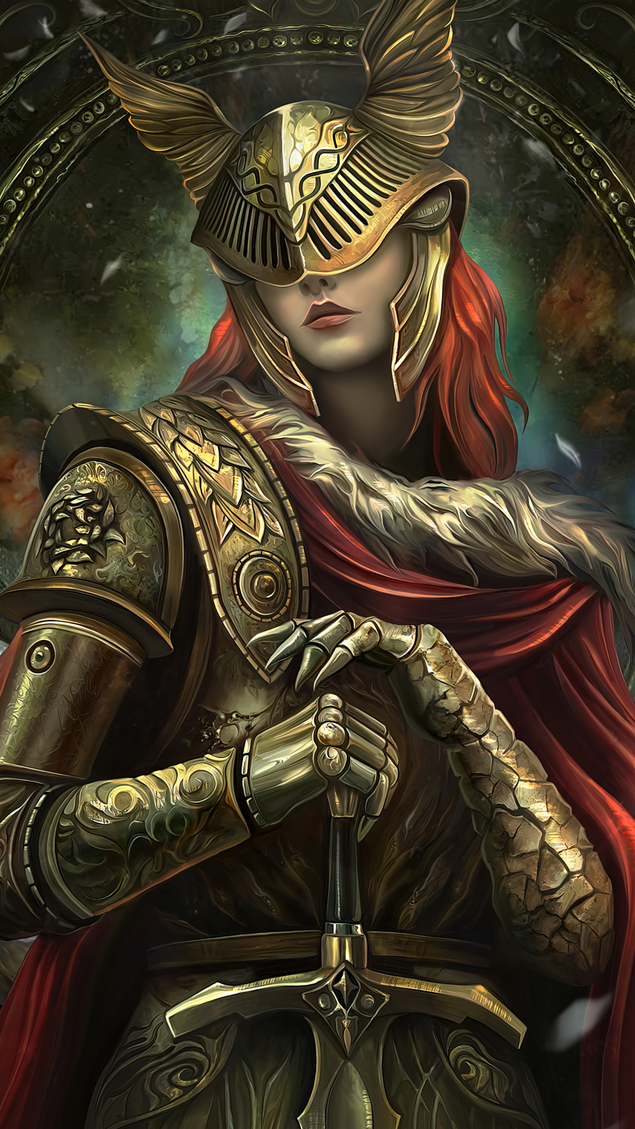 Girl Warrior 4K Phone iPhone Wallpaper