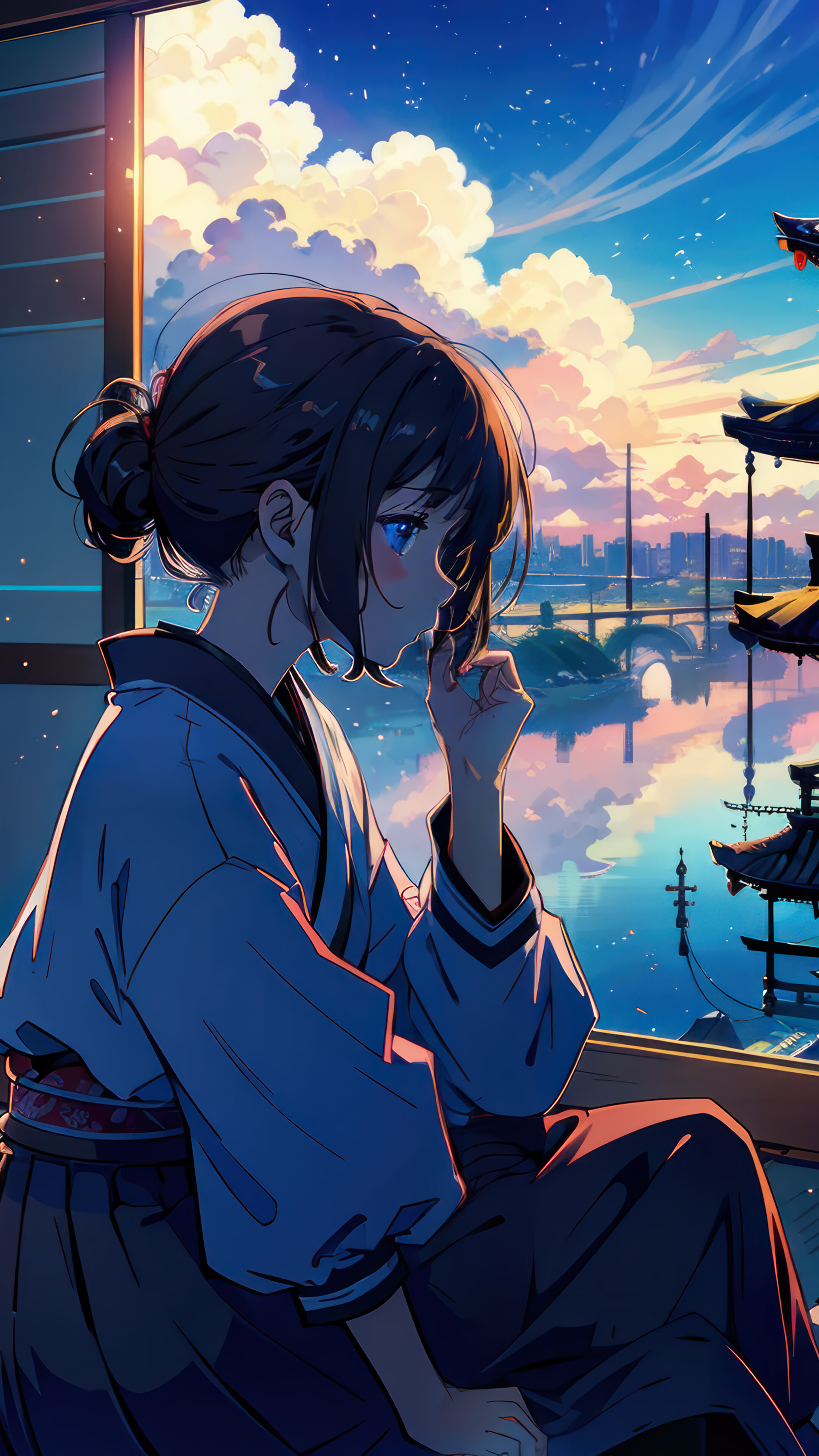 Japanese Room Art 4K Wallpaper iPhone