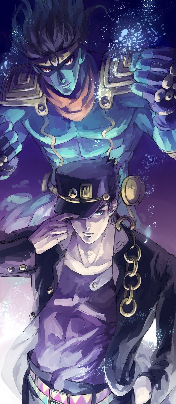 Jotaro and Star Platinum.. JoJo's