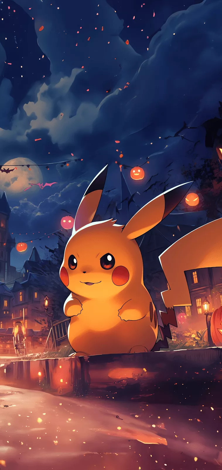PIKACHU HALLOWEEN WALLPAPER HD