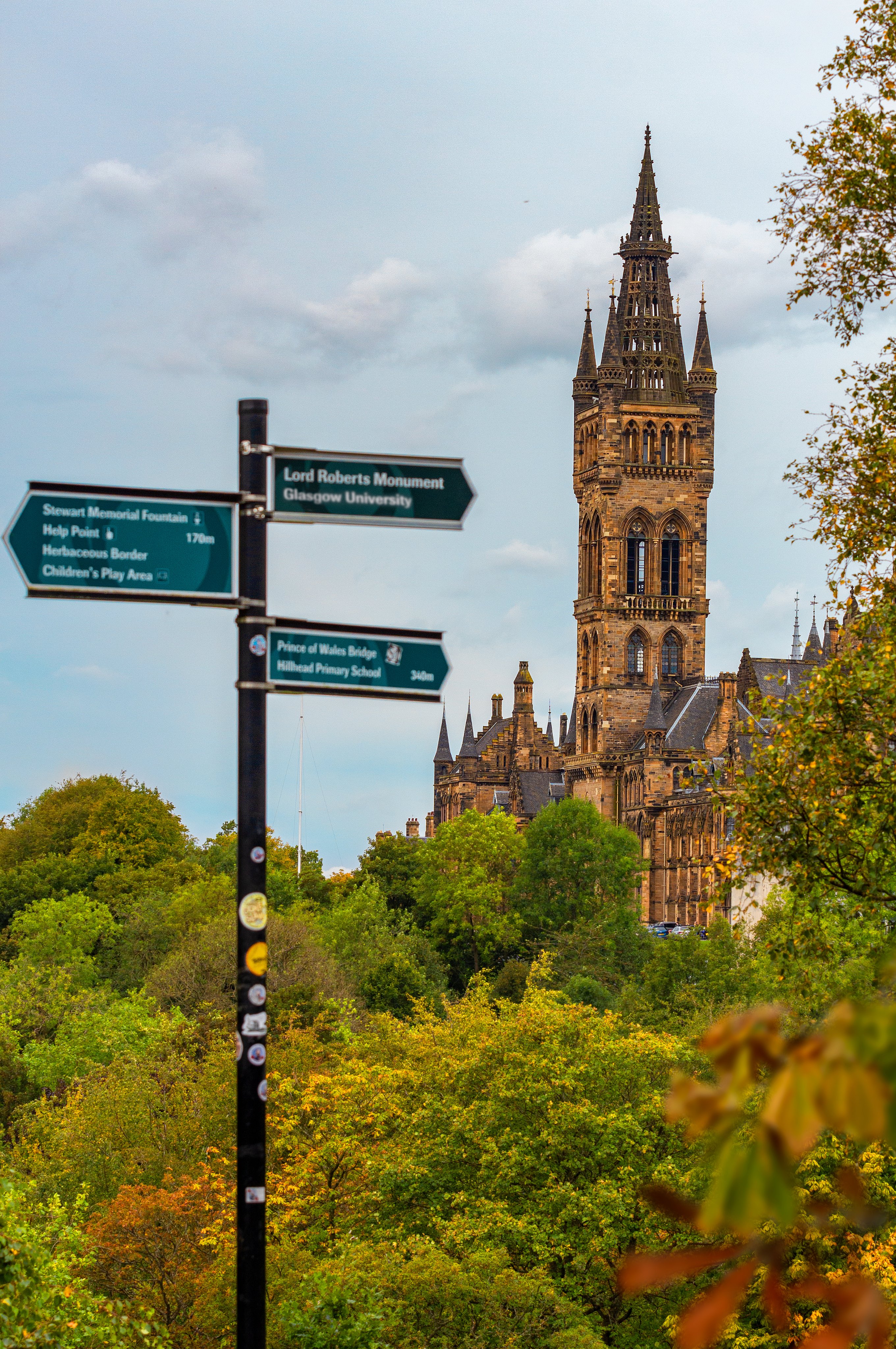 autumn in Kelvingrove Park