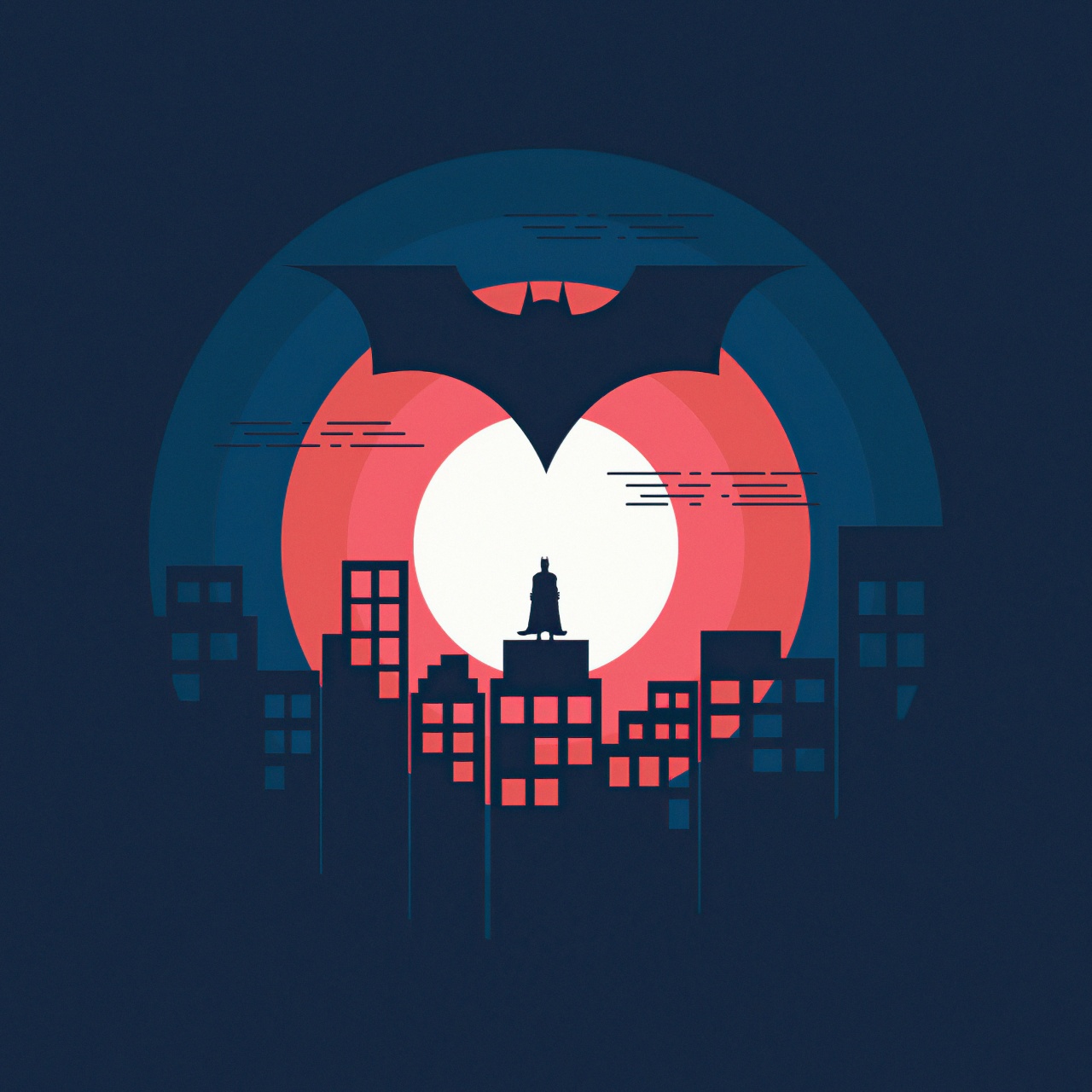 Batman Wallpaper 4K, Dark, Illustration