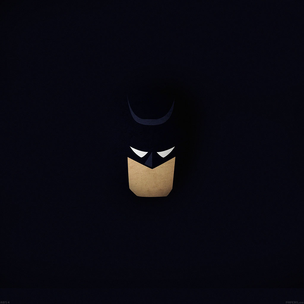 Wallpaper Batman Face Dark Minimal