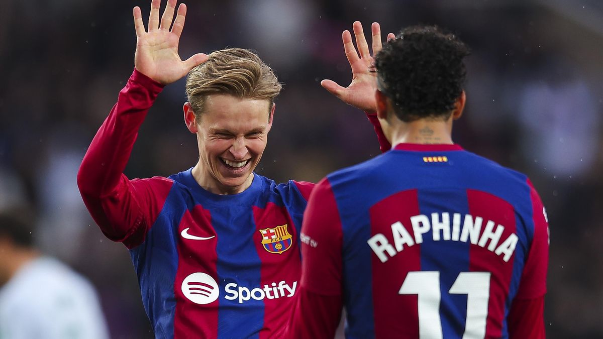 Barcelona 4 0 Getafe: Raphinha, Joao