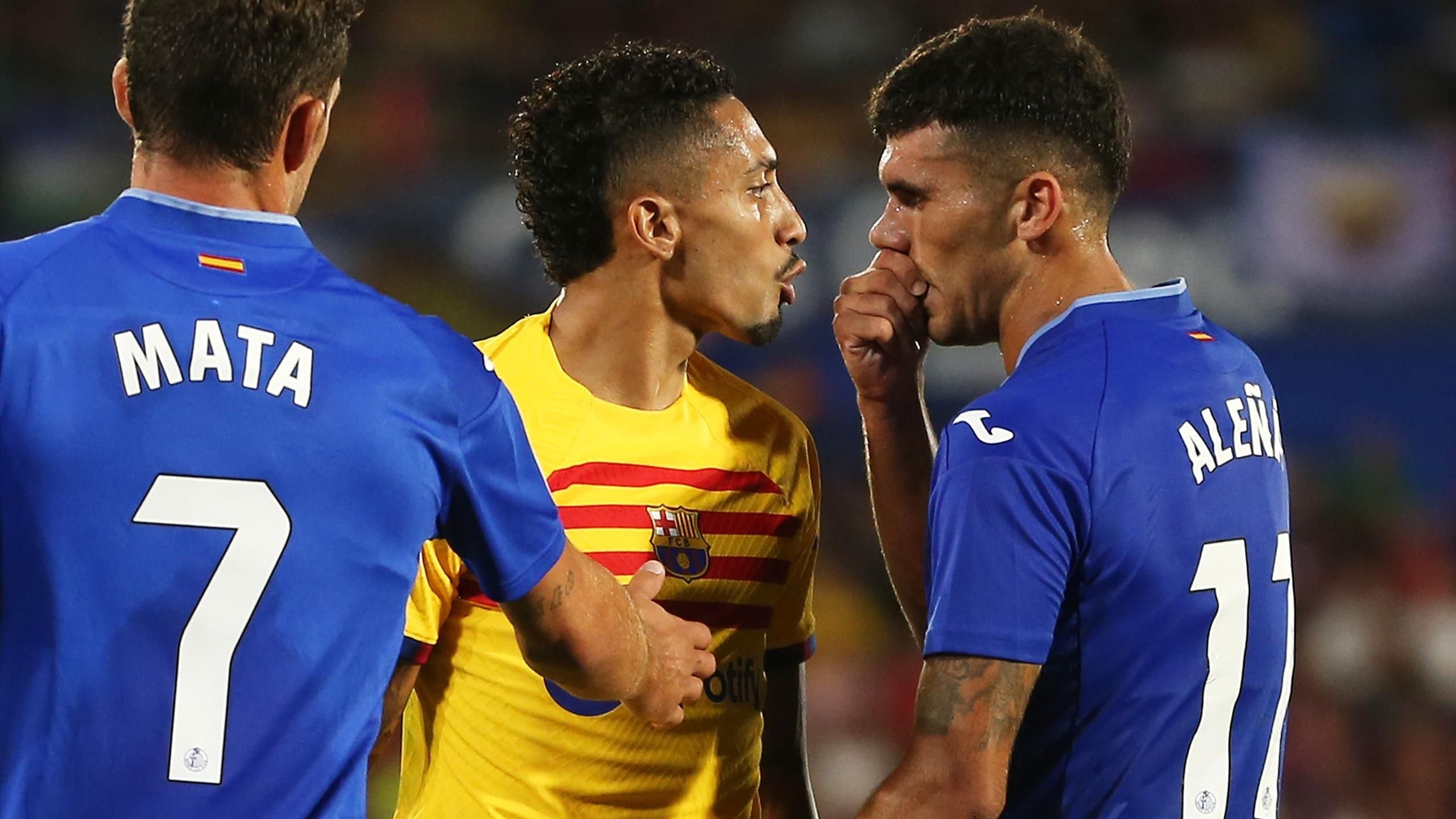 Getafe 0 0 Barcelona: Raphinha Sent Off