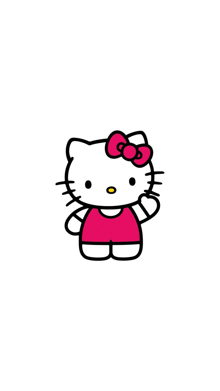Hello Kitty Art Cute Logo Minimal