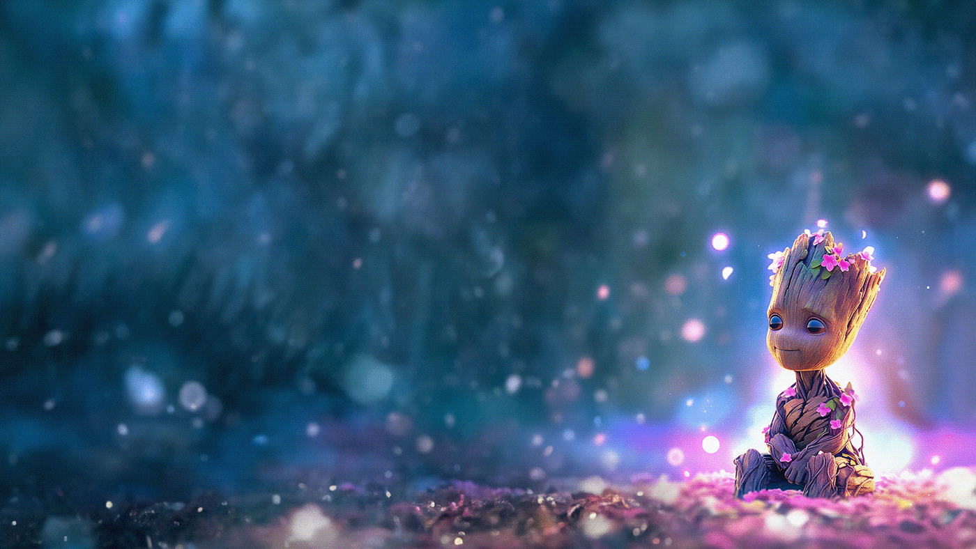 Groot Wallpaper with Psd + AI - Behance