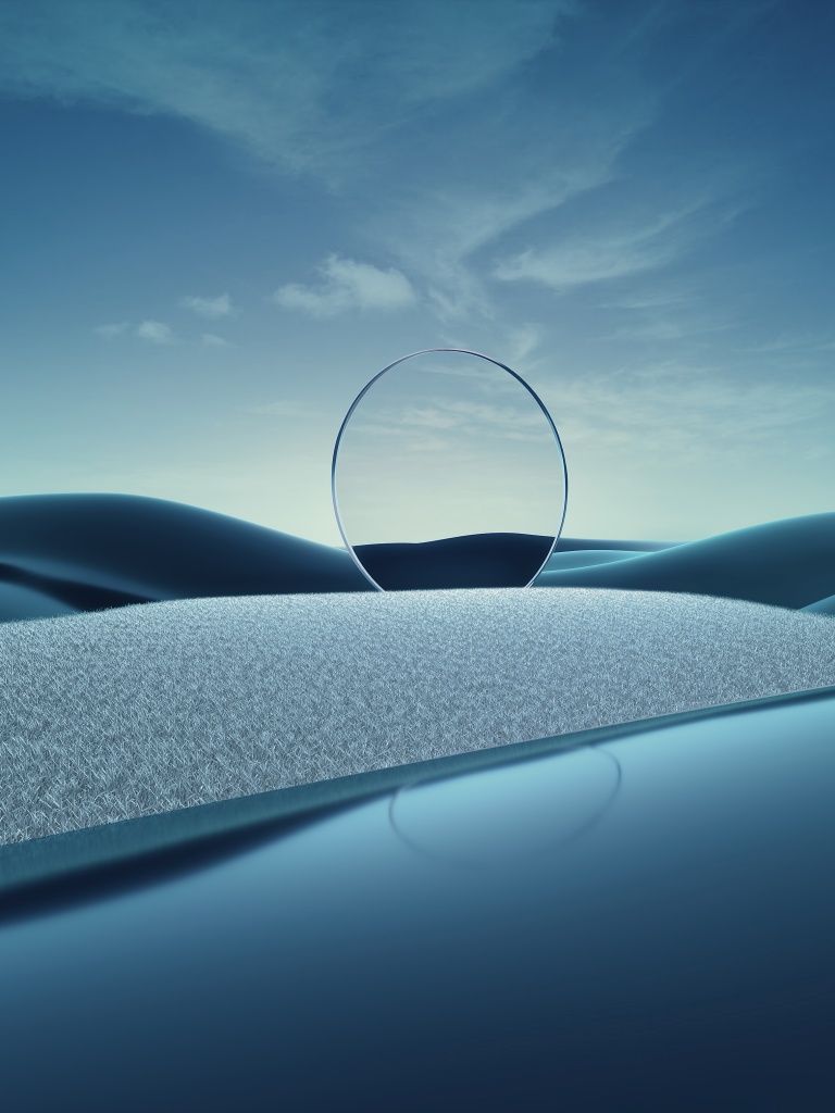 Mirror Wallpaper 4K, Surreal, Clear sky