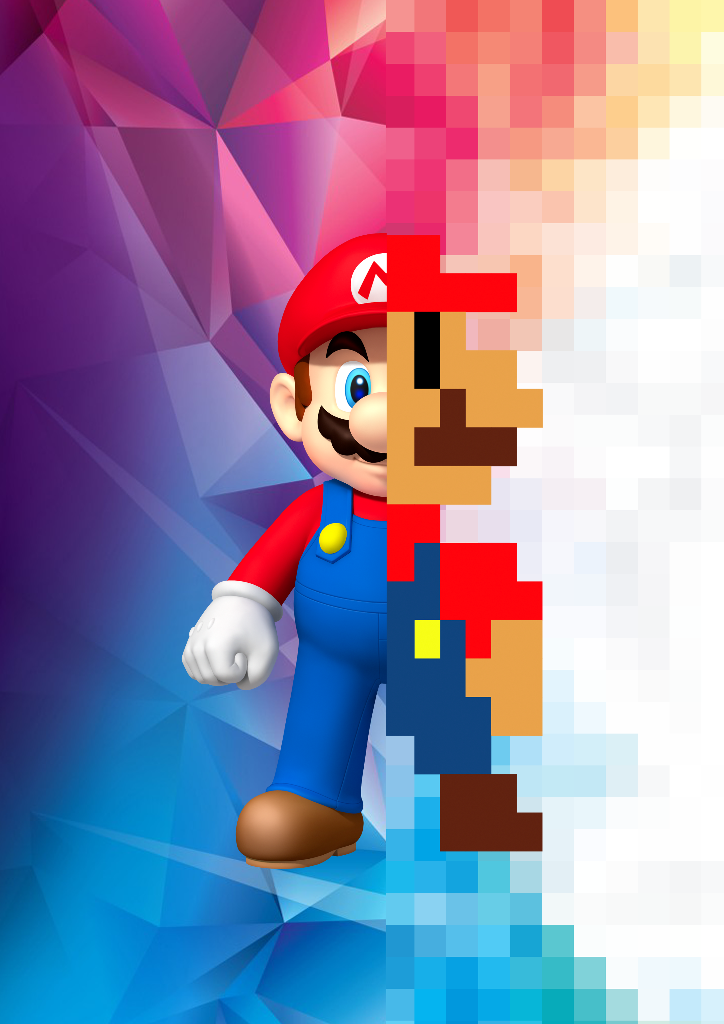 Mario wallpaper for a school project