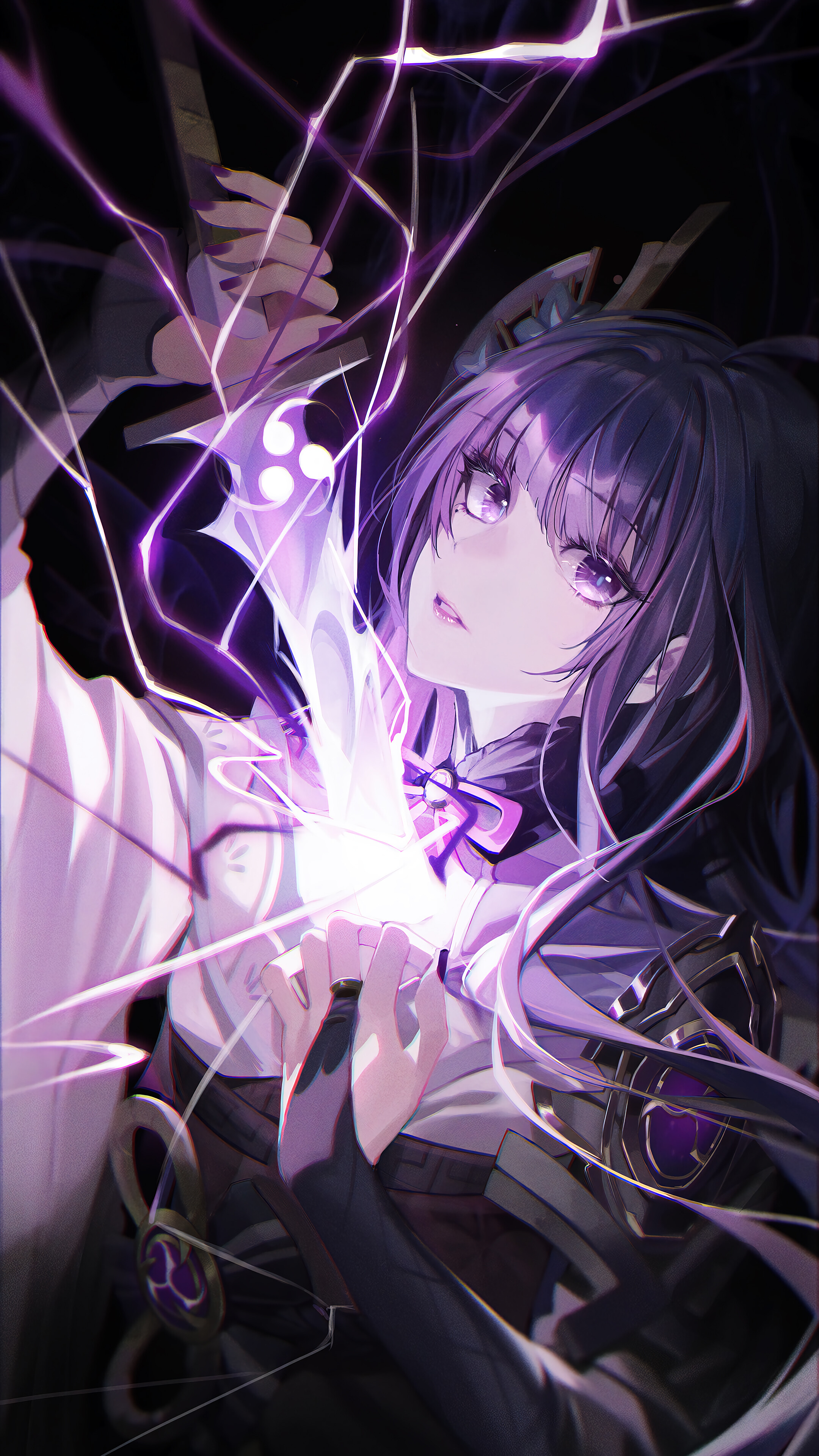 Raiden Shogun 4K Phone iPhone Wallpaper