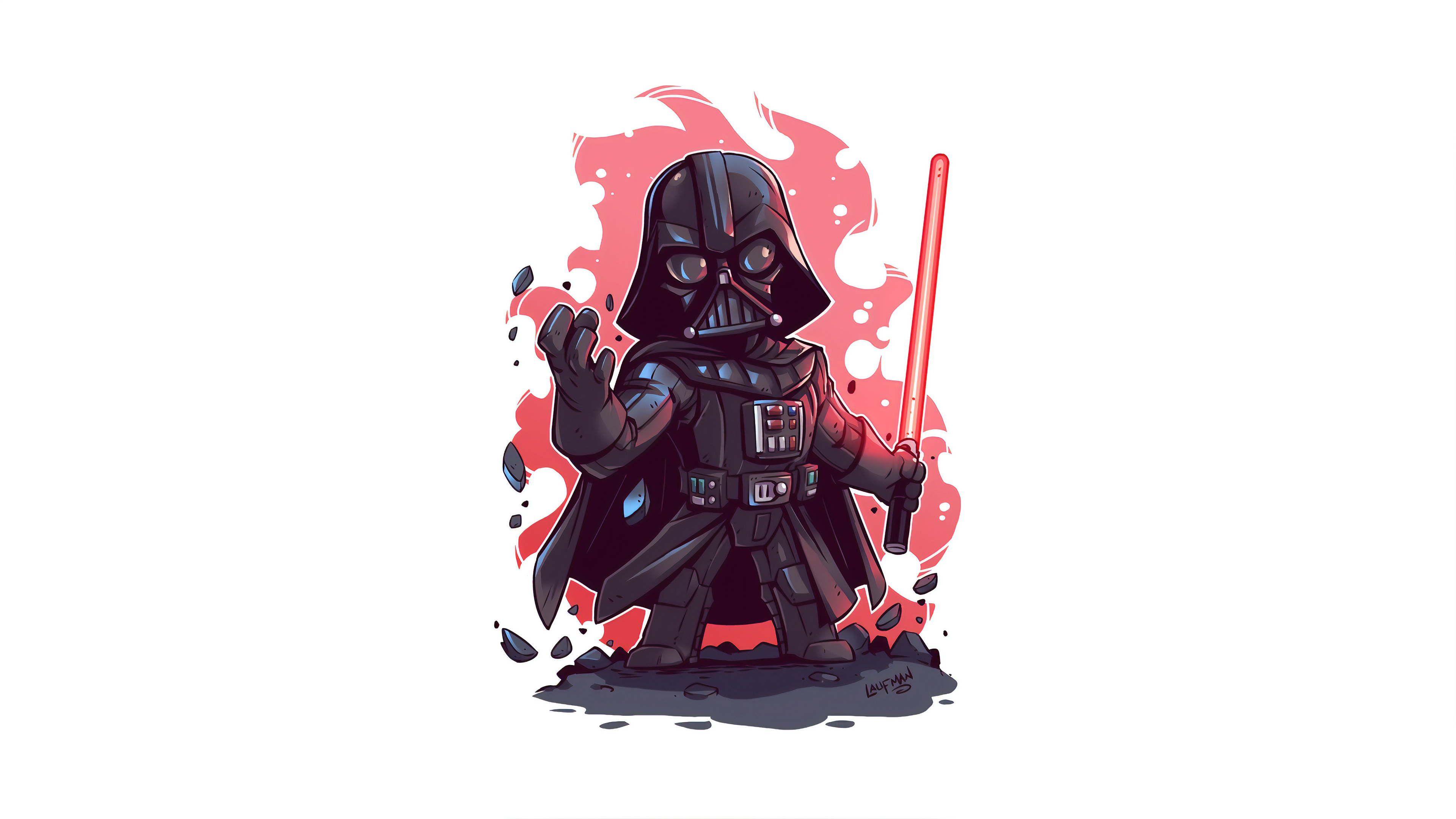 Darth Vader Minimal Art 4k Wallpaper, HD