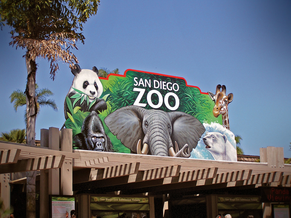 Entrance Sign, San Diego Zoo. Entrance