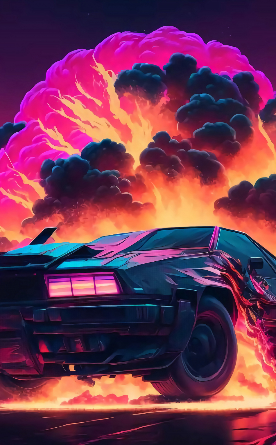 Download wallpaper 950x1534 delorean