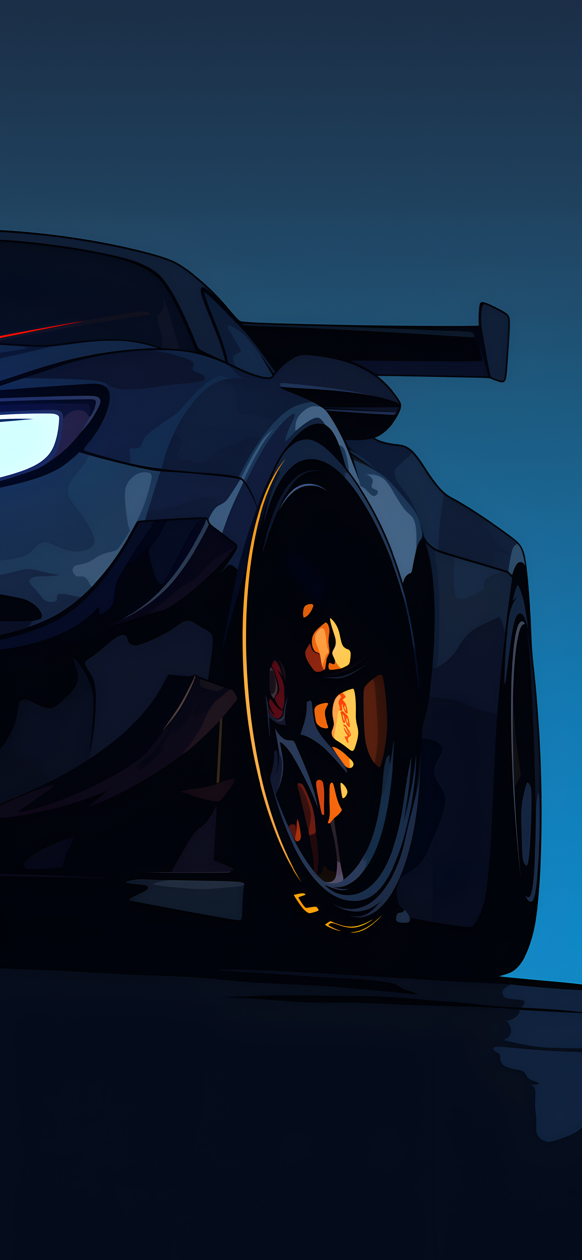 Sportscar Digital Art Wallpaper