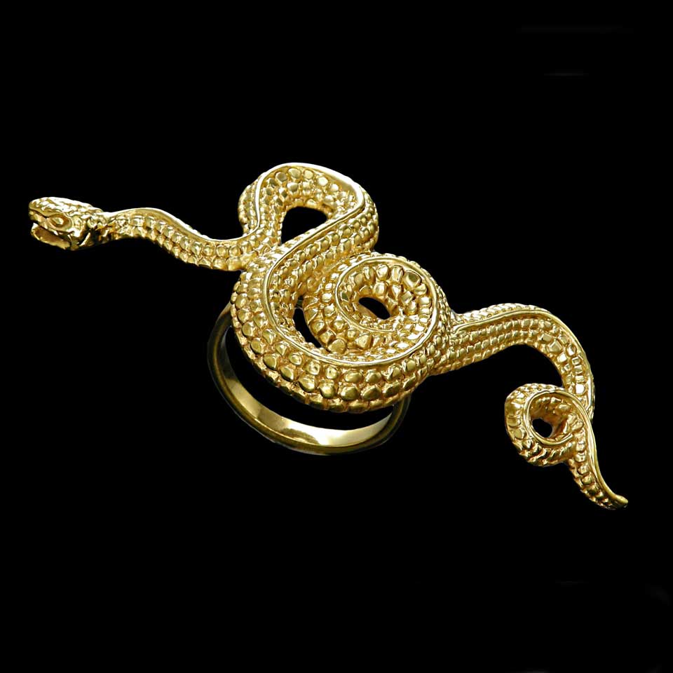 cool gold wallpaper, snake, jewellery