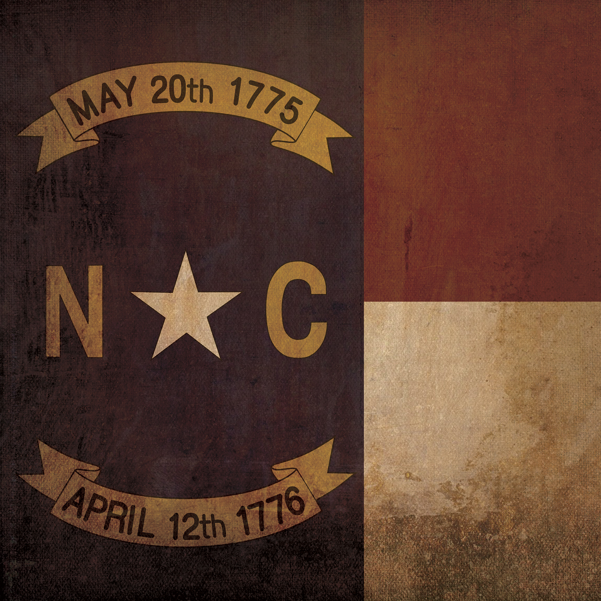 North Carolina Flag Art