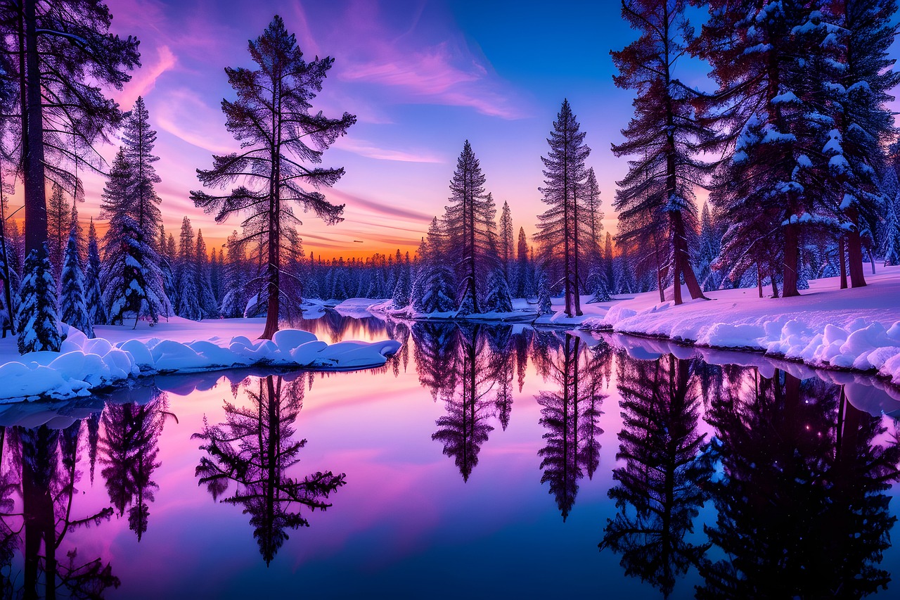 Download Winter Scene, Natural Beauty