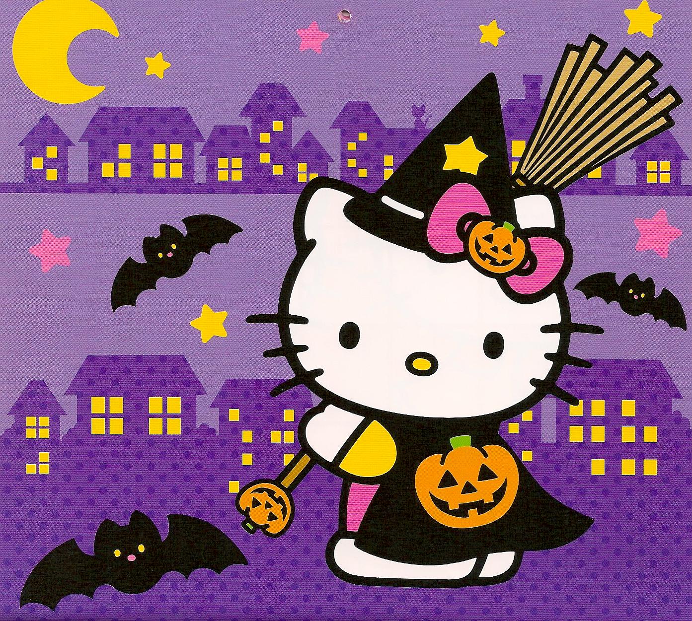 Hello Kitty Halloween Background