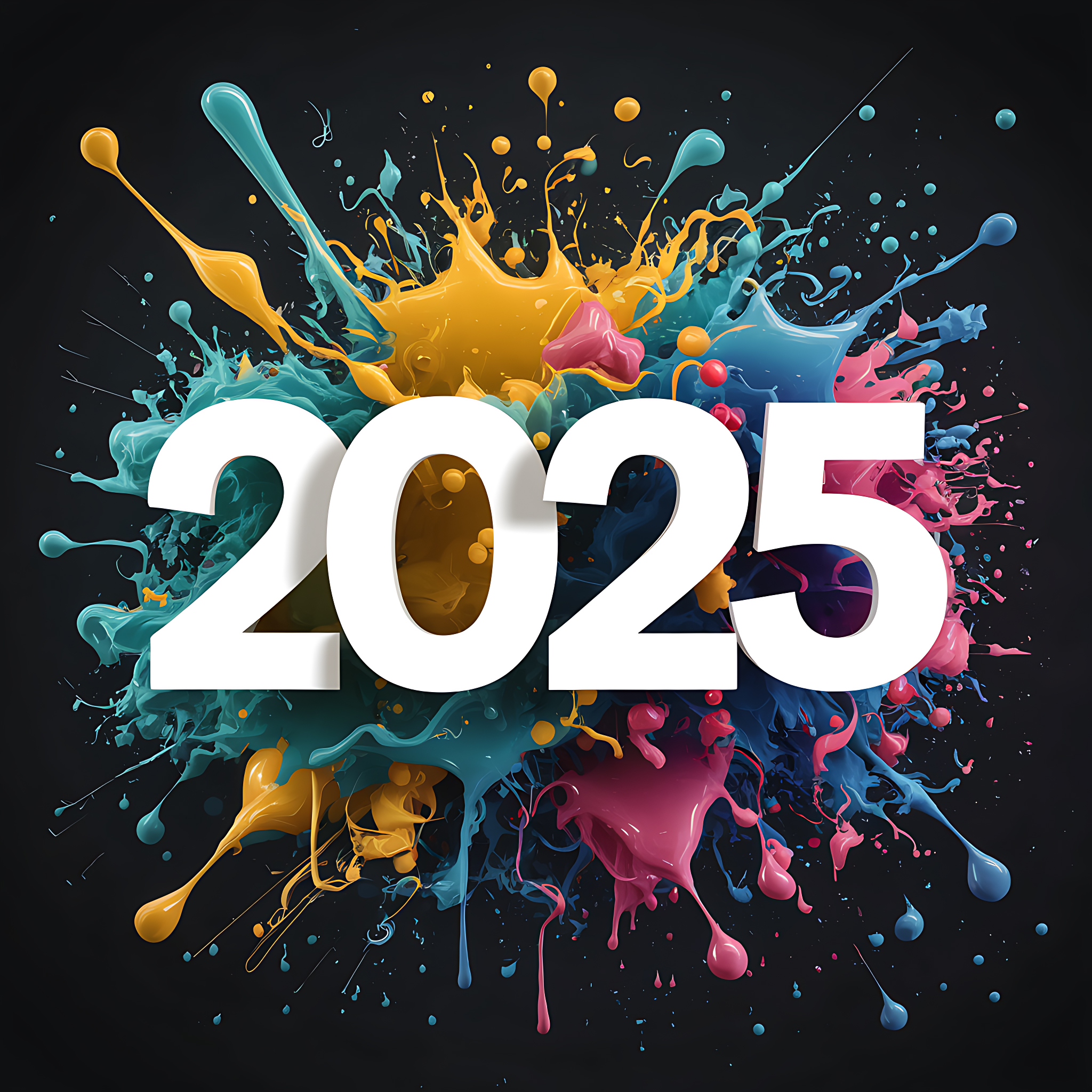 Free Stylish 2025 New Year Image