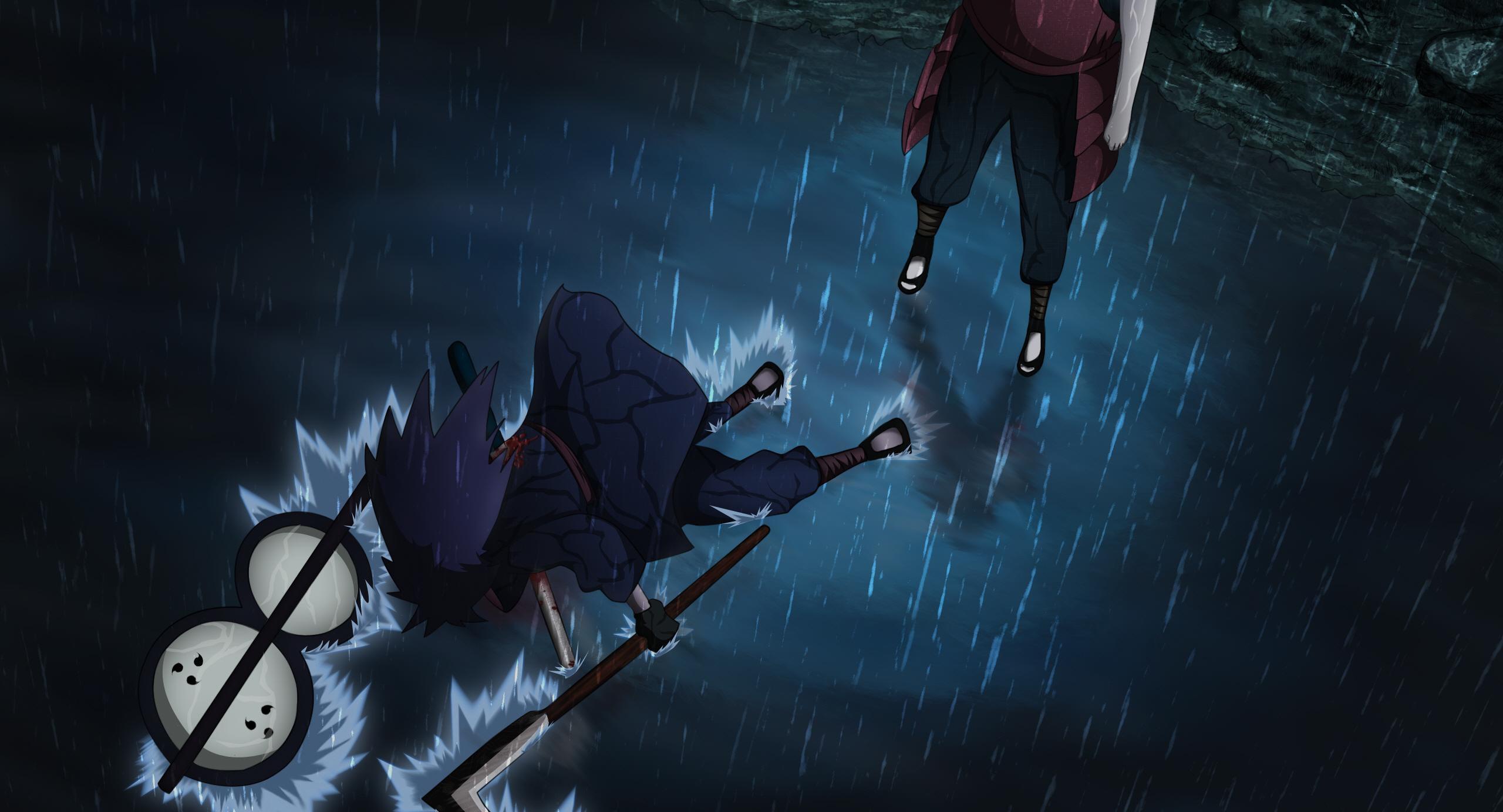 Wallpaper Water, Rain, naruto