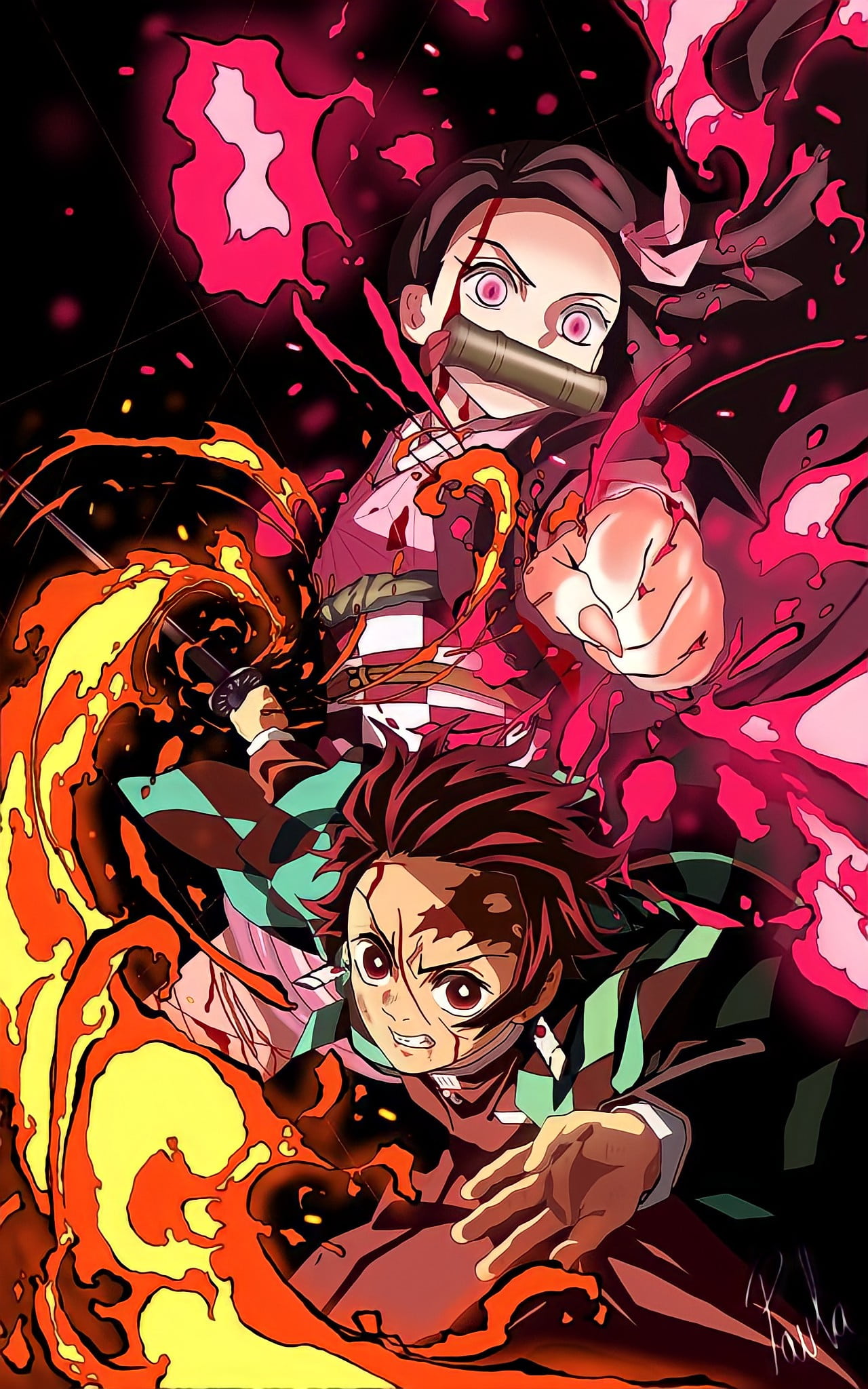 Demon slayer HD wallpaper for phone