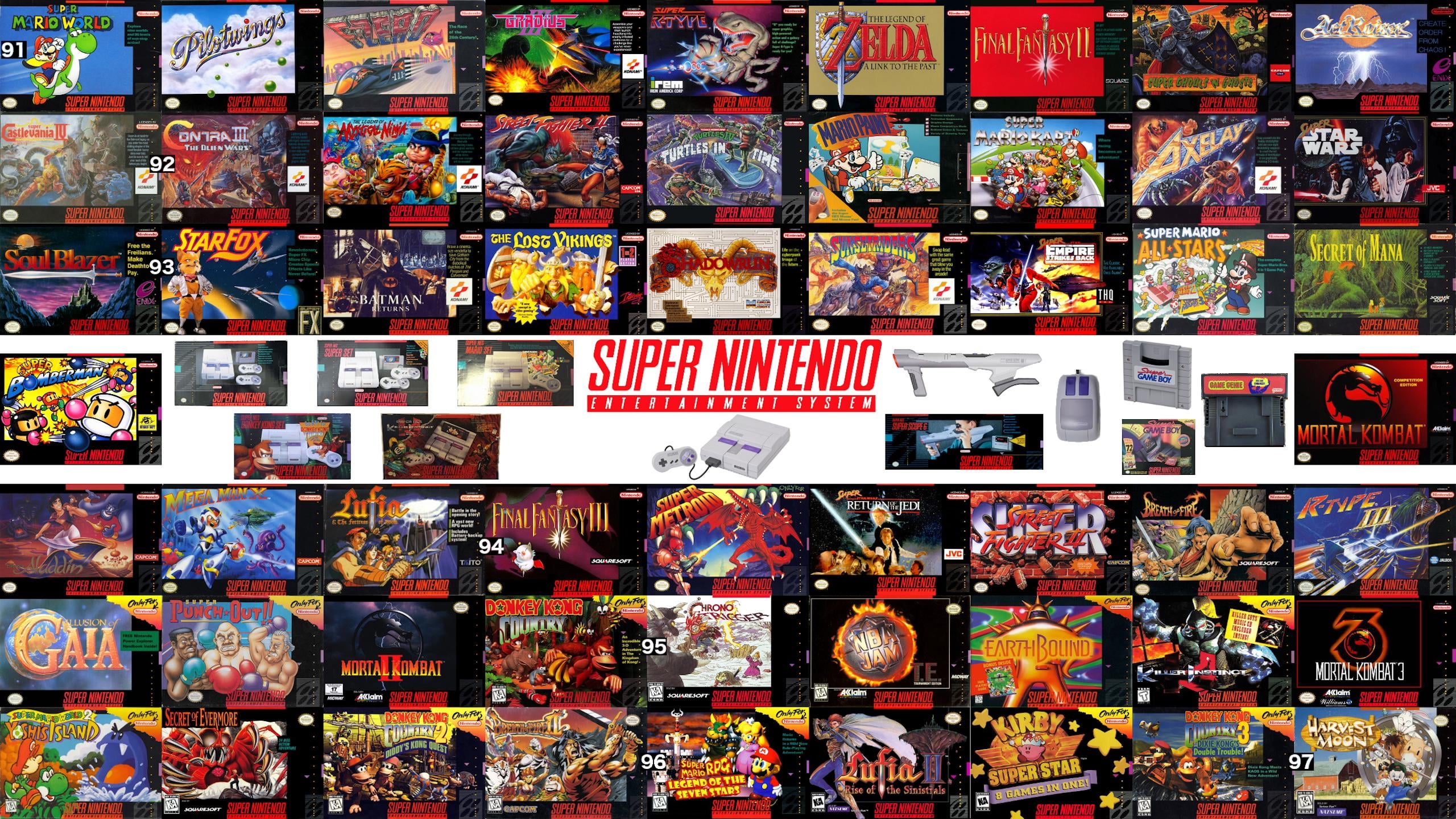 Original NES SNES Genesis N64 PS1
