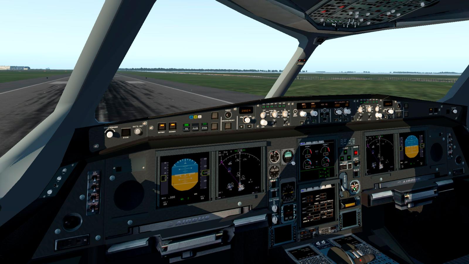 Dark gray cockpit and modified