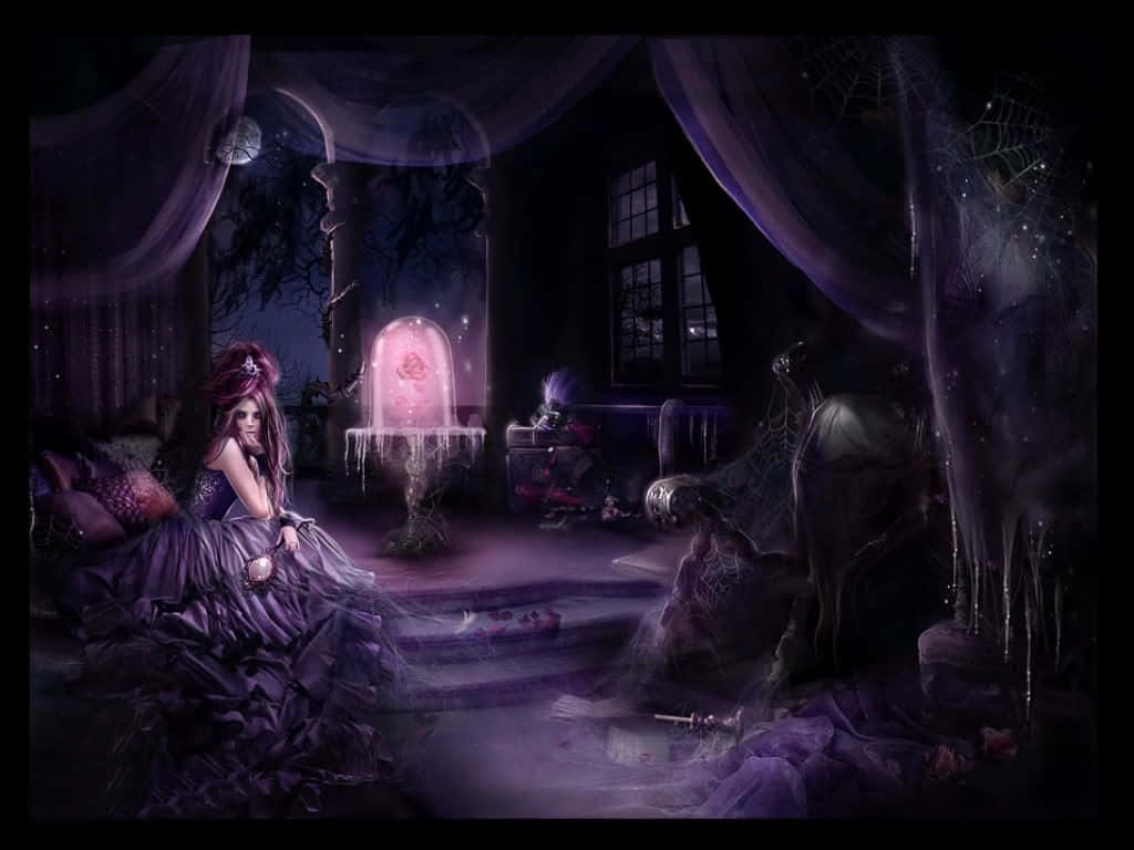 Purple Gothic Wallpaper