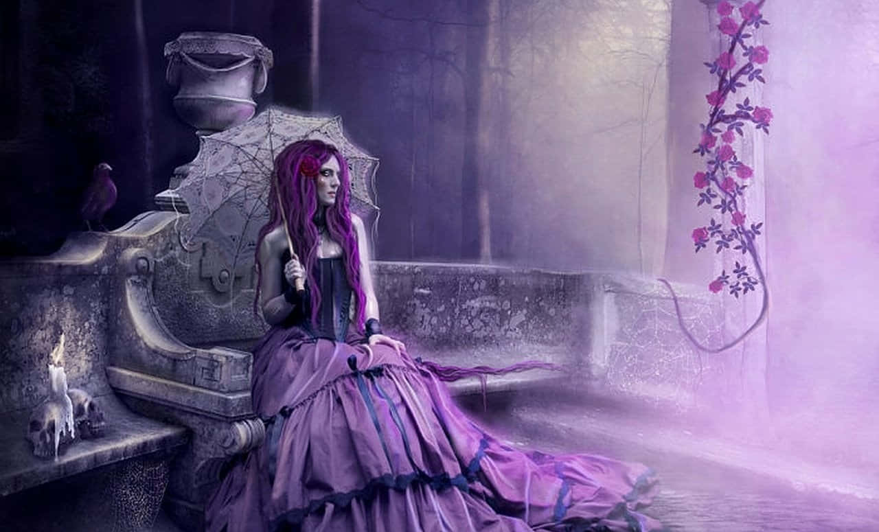 Purple Gothic Wallpaper