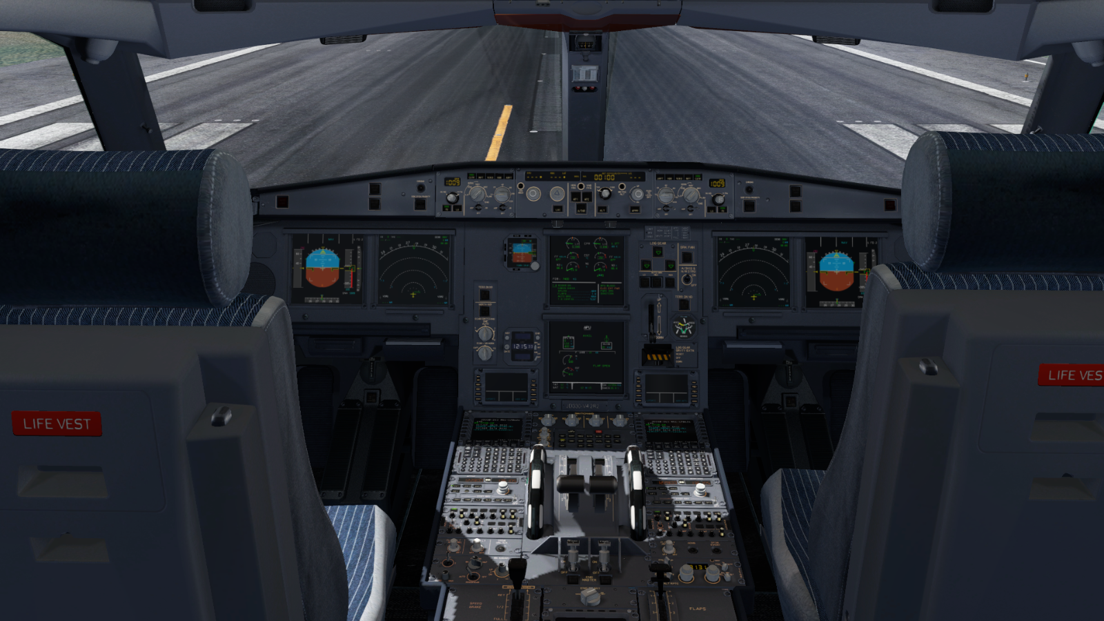Jar A330 Grey Cockpit Texture Mod
