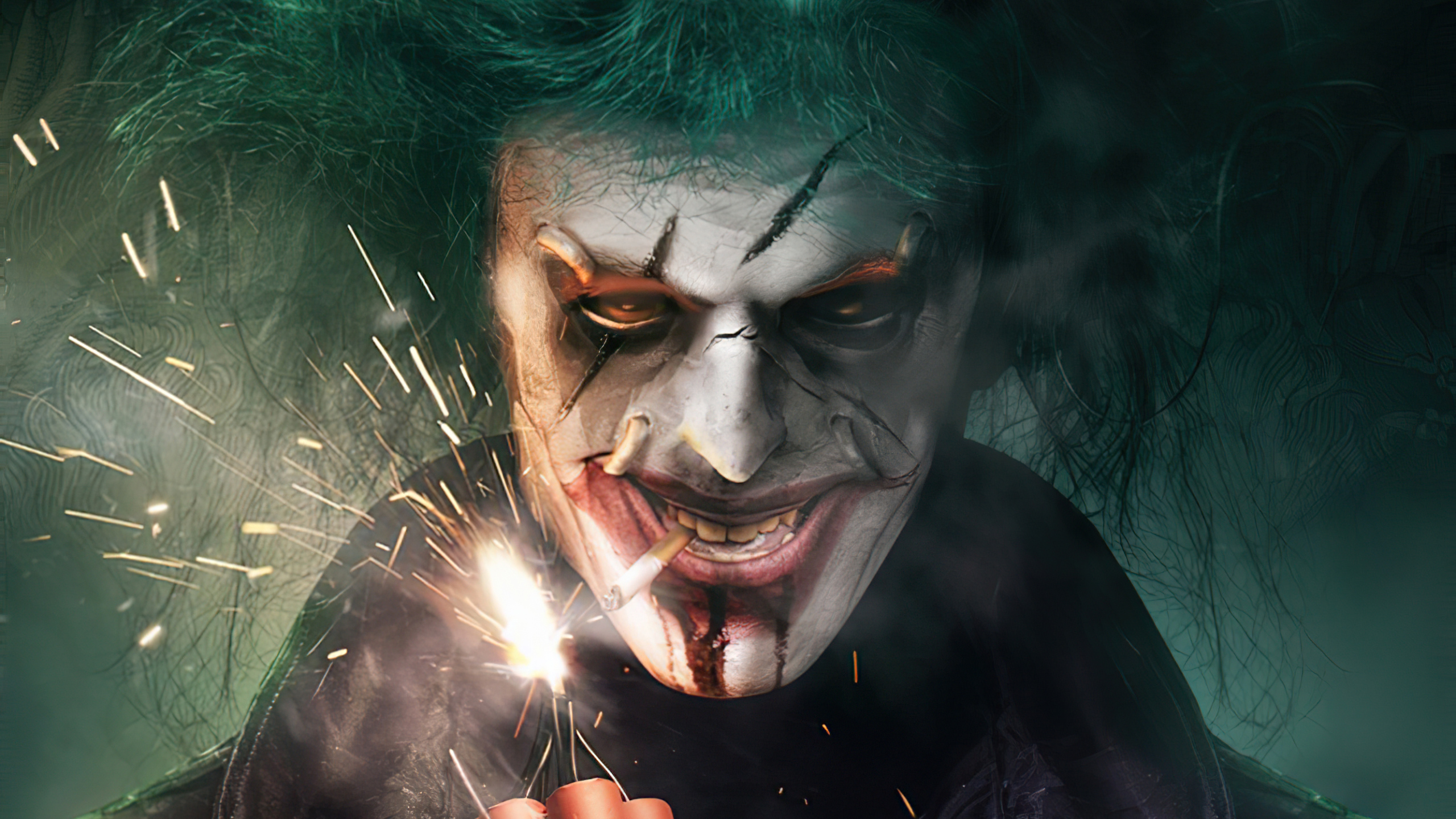 Joker With Fire Bomb Wallpaper, HD