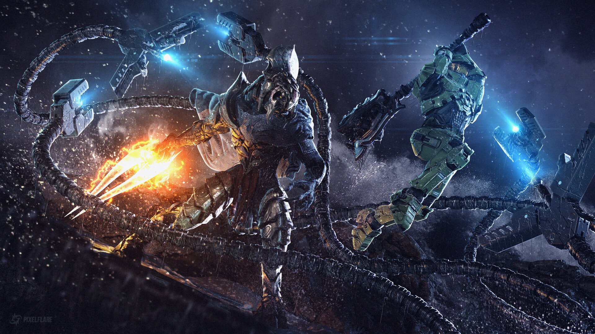 William Cameron Arbiter & Chief [Halo Fan Art]