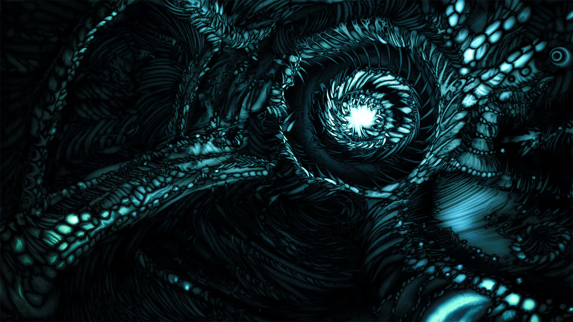 Dark Psychedelic HD Deep Hole Wallpaper