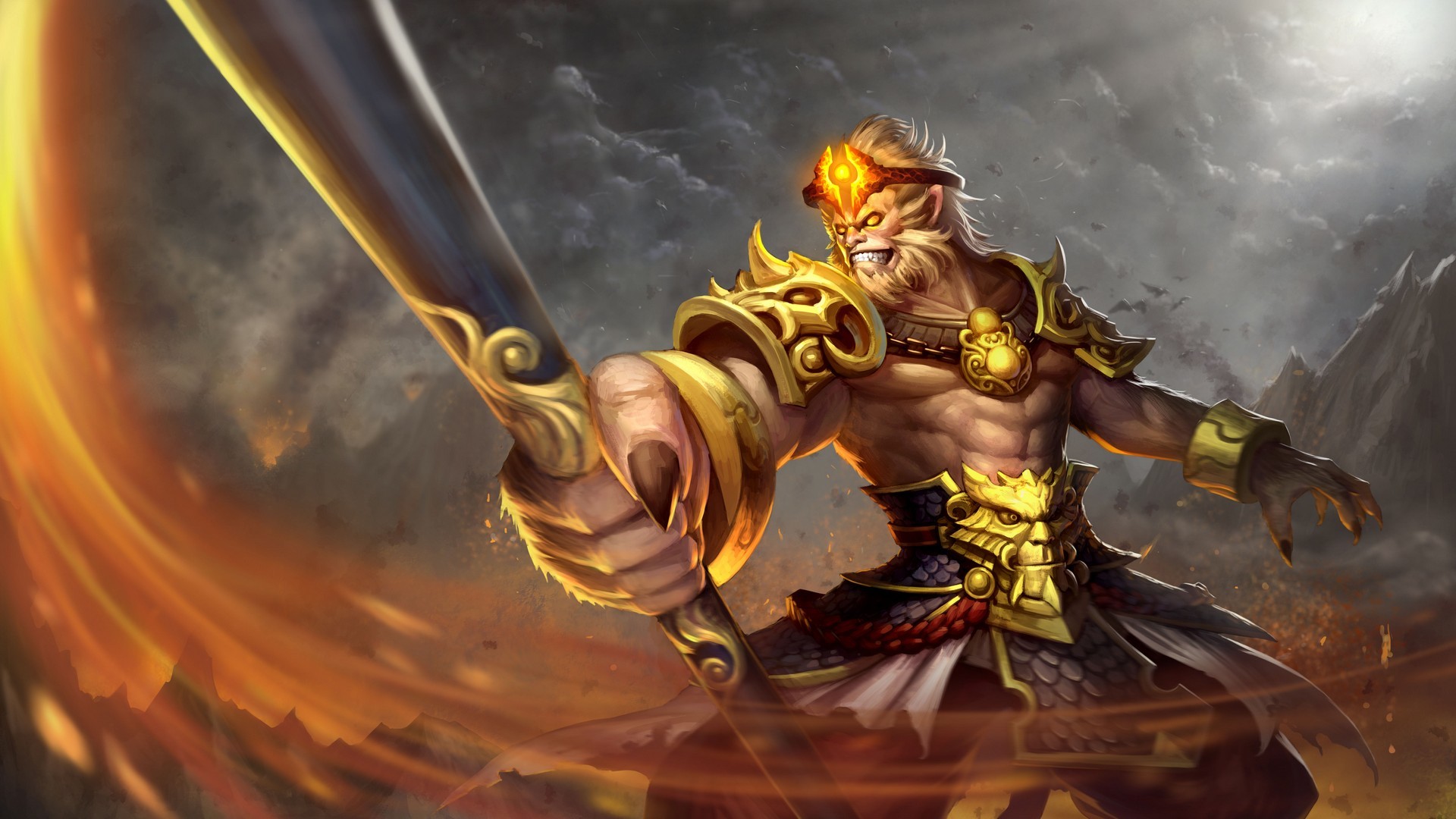 Monkey King. Desktop wallpaper. 1920x1080
