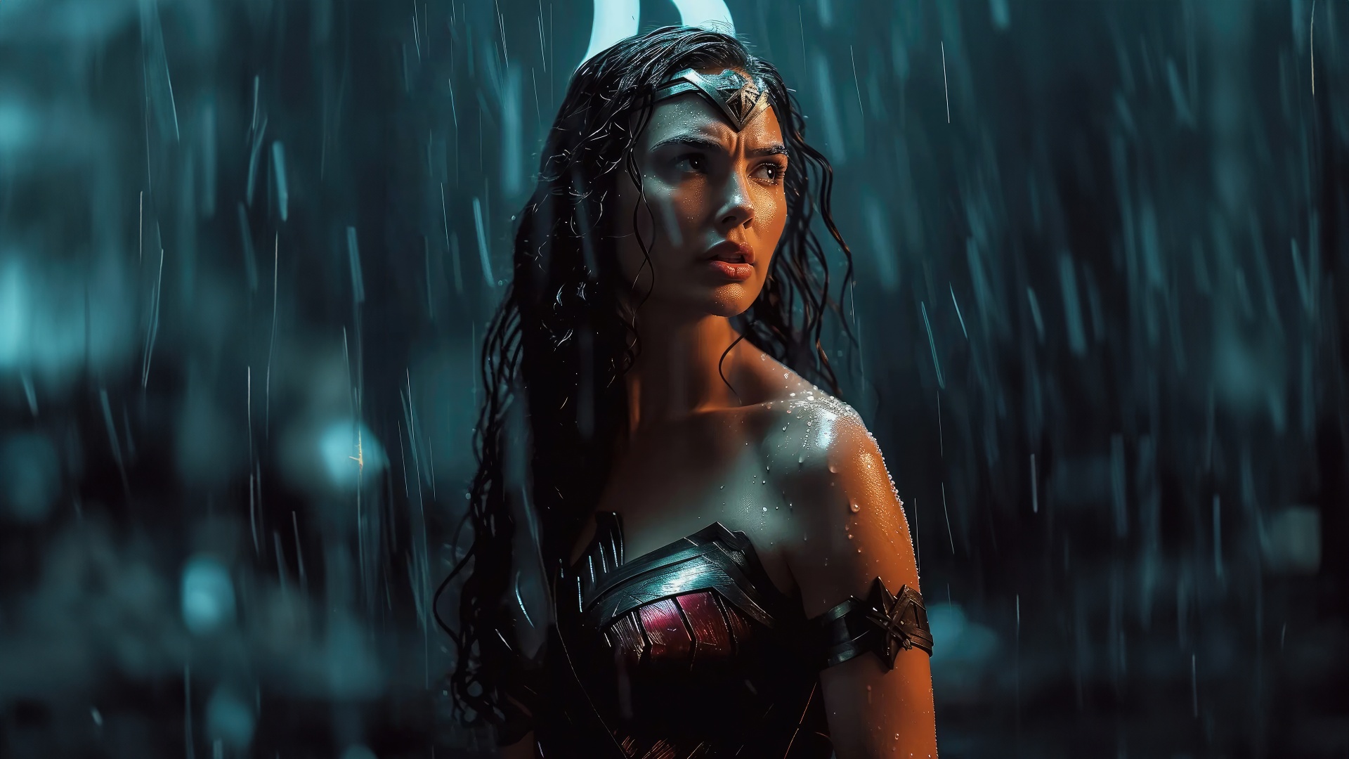 Wonder Woman Wallpaper 4K, AI art, Gal