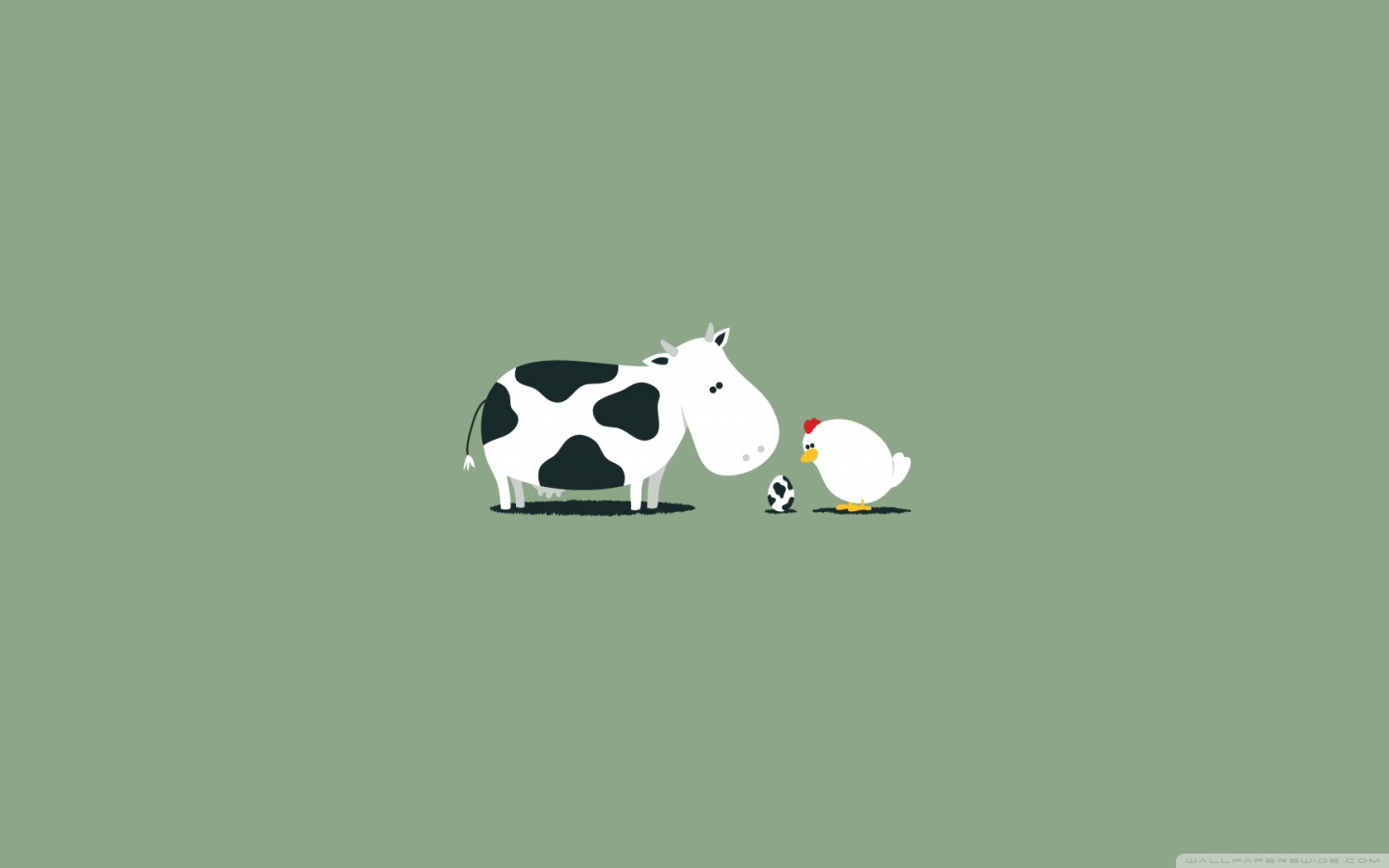 Funny Cow Egg Ultra HD Desktop