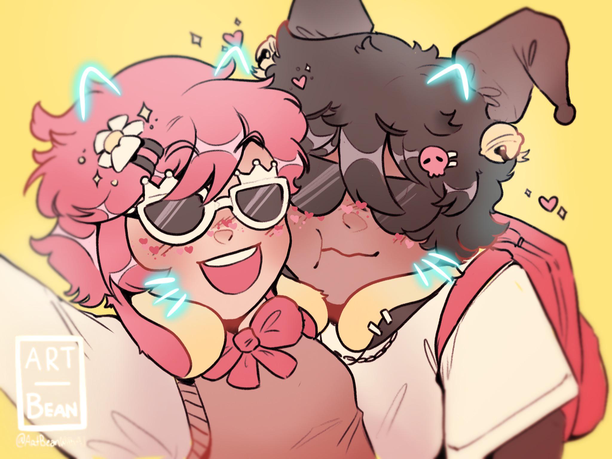 Made some melody and kuromi fanart, r