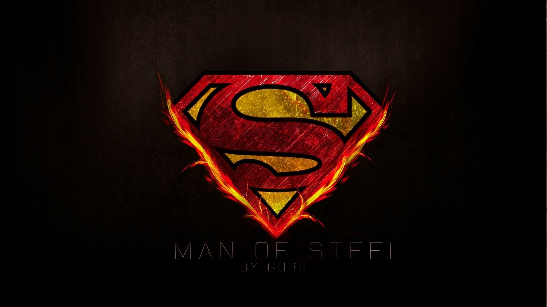 Superman Man of Steel Logo HD Wallpaper