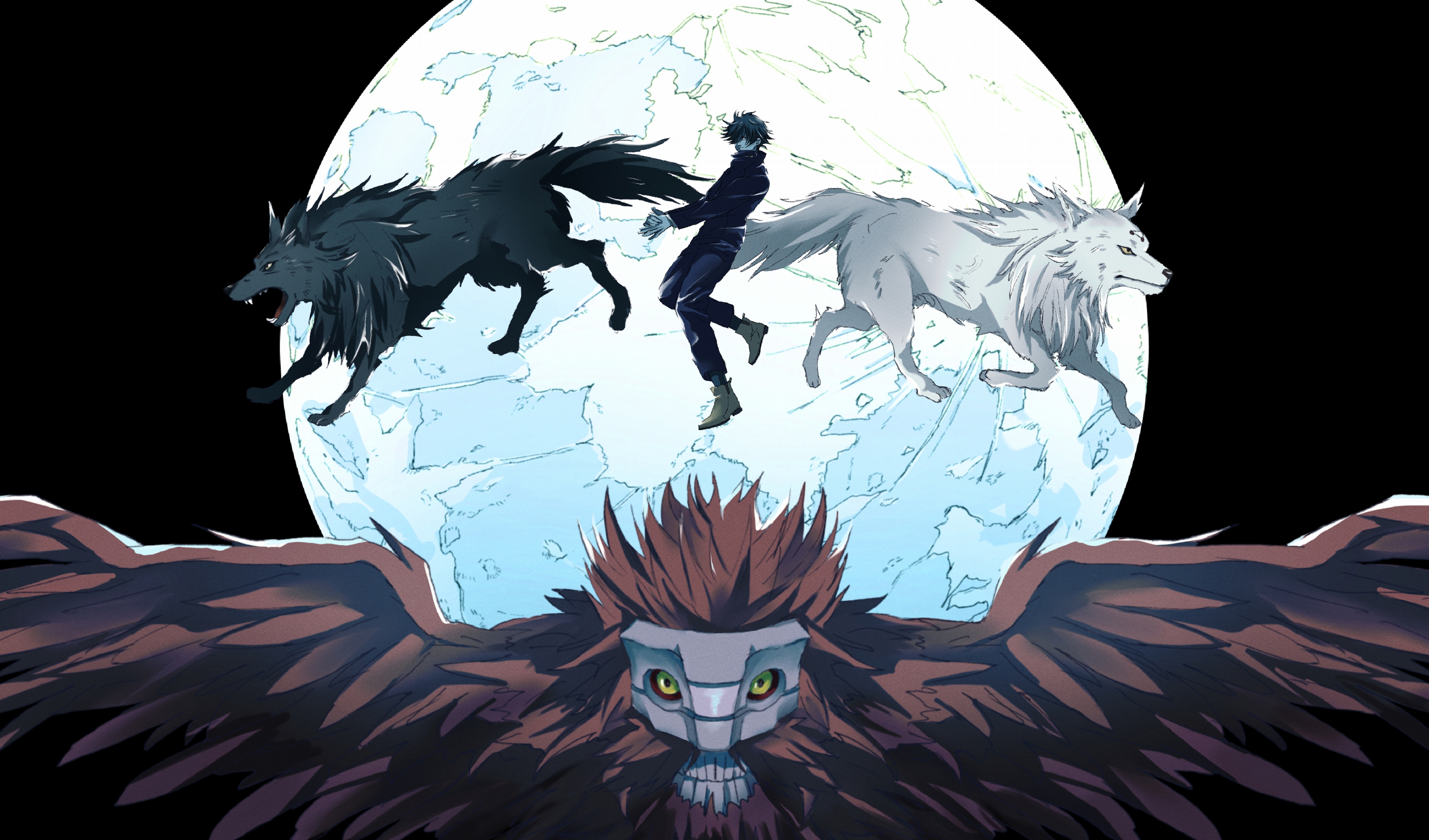 Megumi Fushiguro 4K Ultra HD Wallpaper. Jujutsu Kaisen Anime Power Unleashed