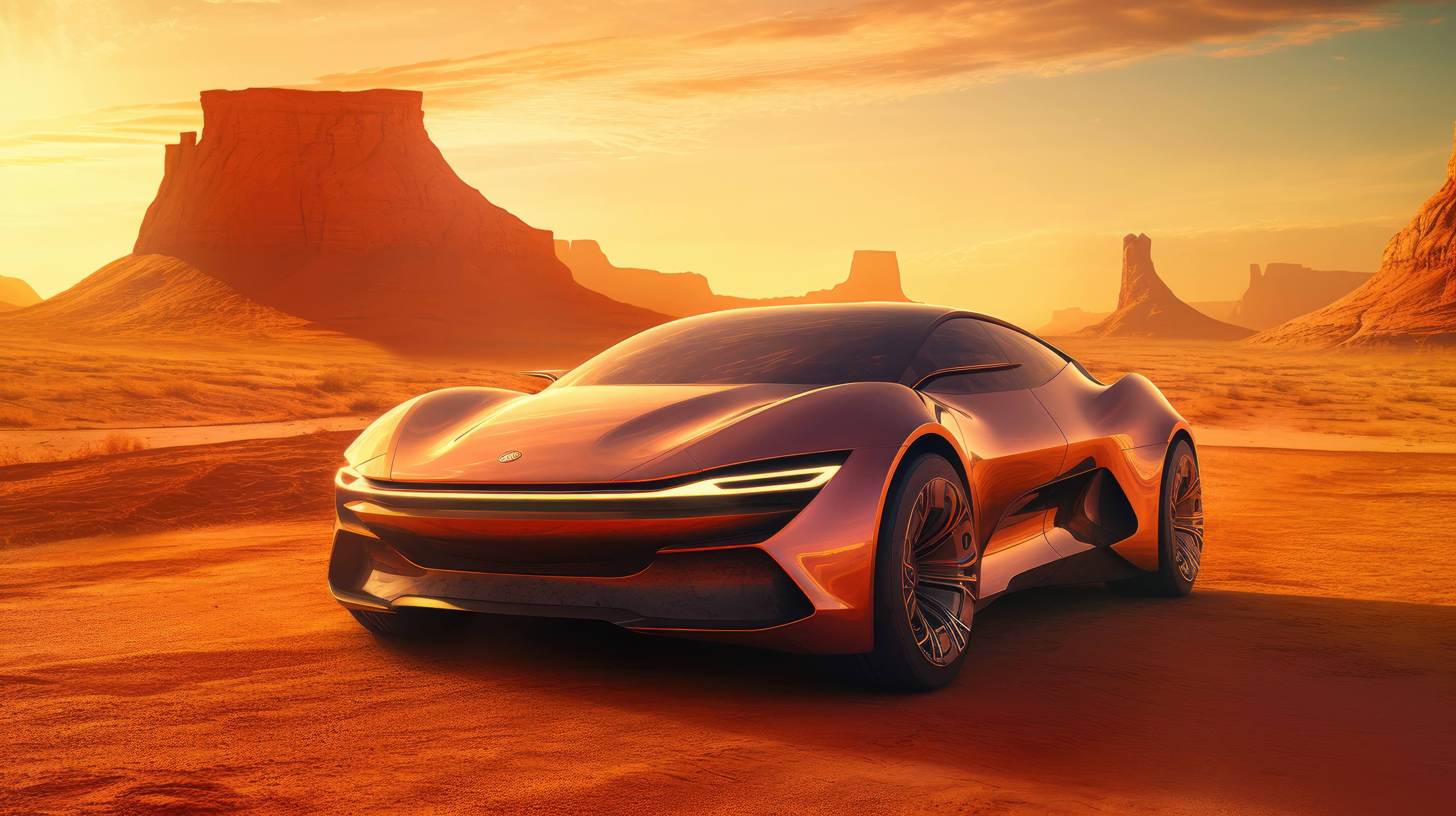 A 4K ultra HD wallpaper of a futuristic