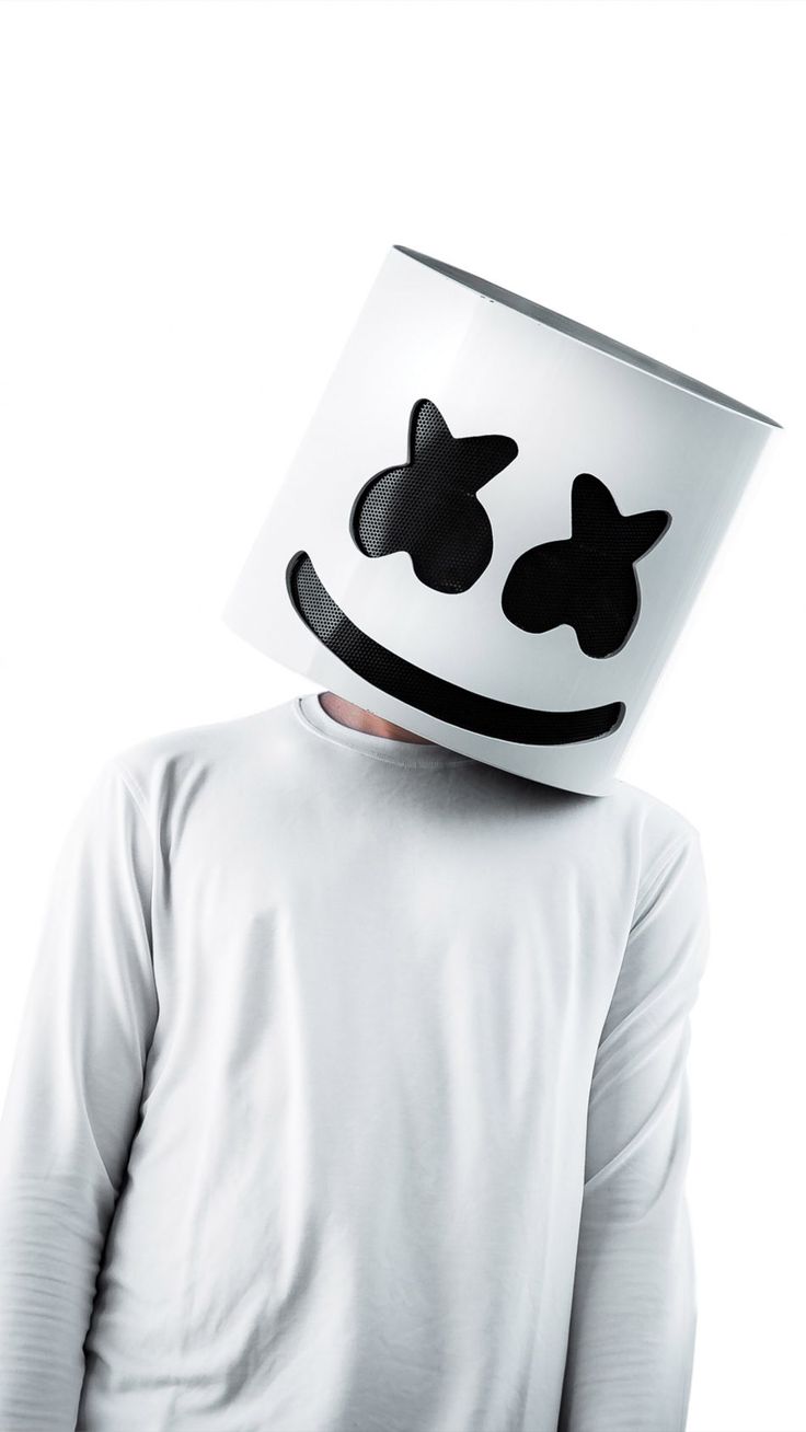 Marshmello White Background 4K Ultra HD